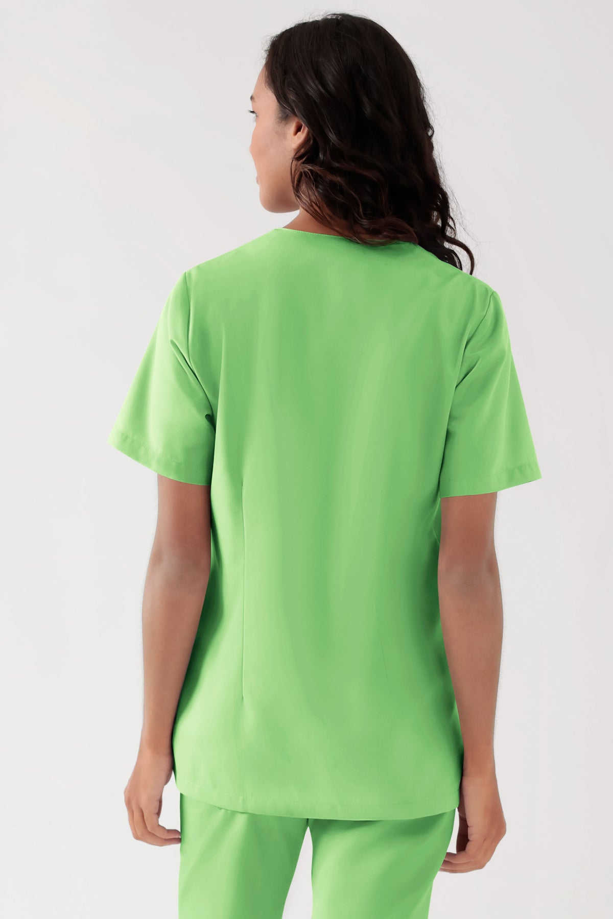 TENCEL™ oversteektuniek dames - V-hals appelgroen