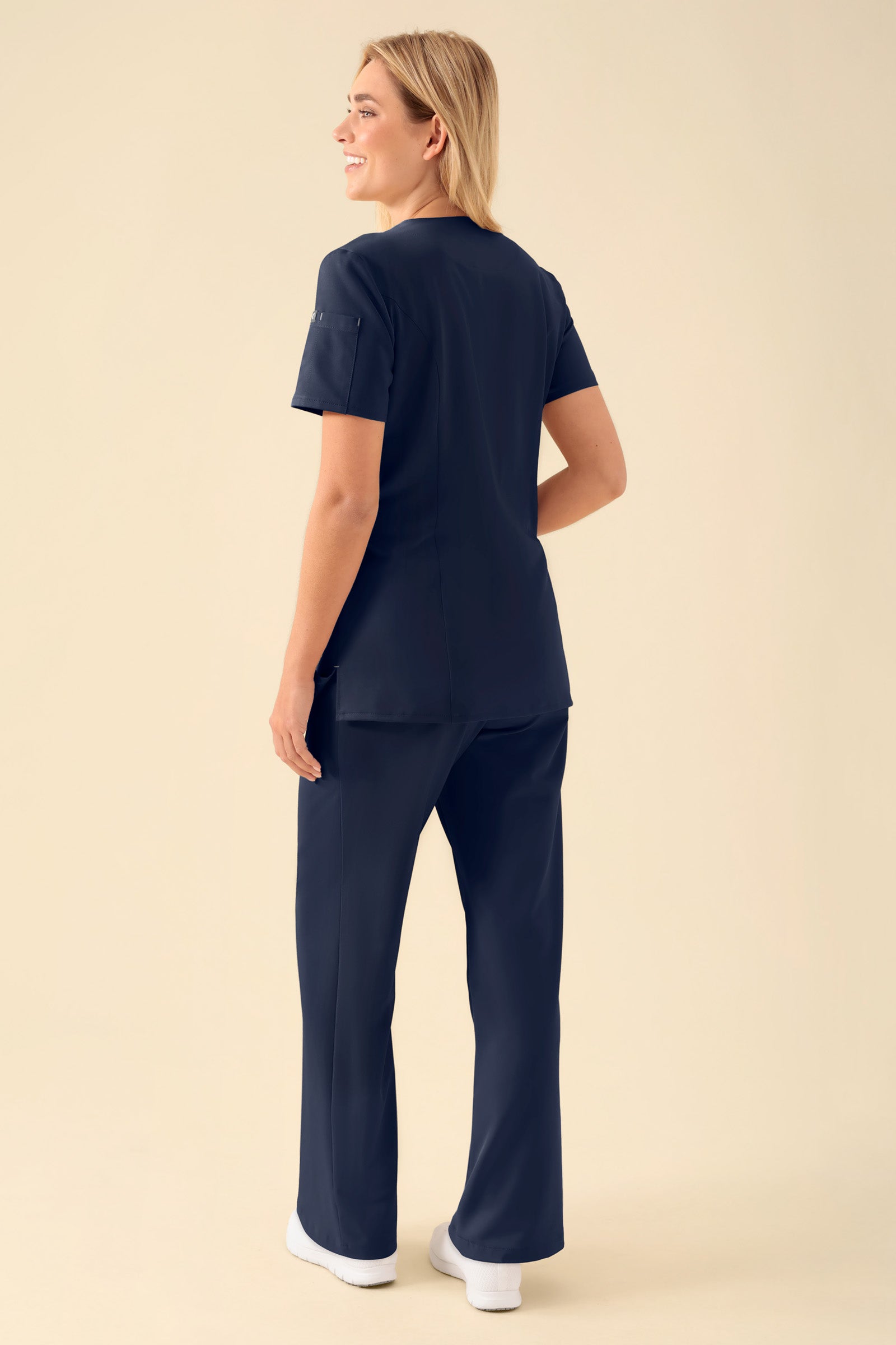 KAERE tuniek dames - drukknoopsluiting navy