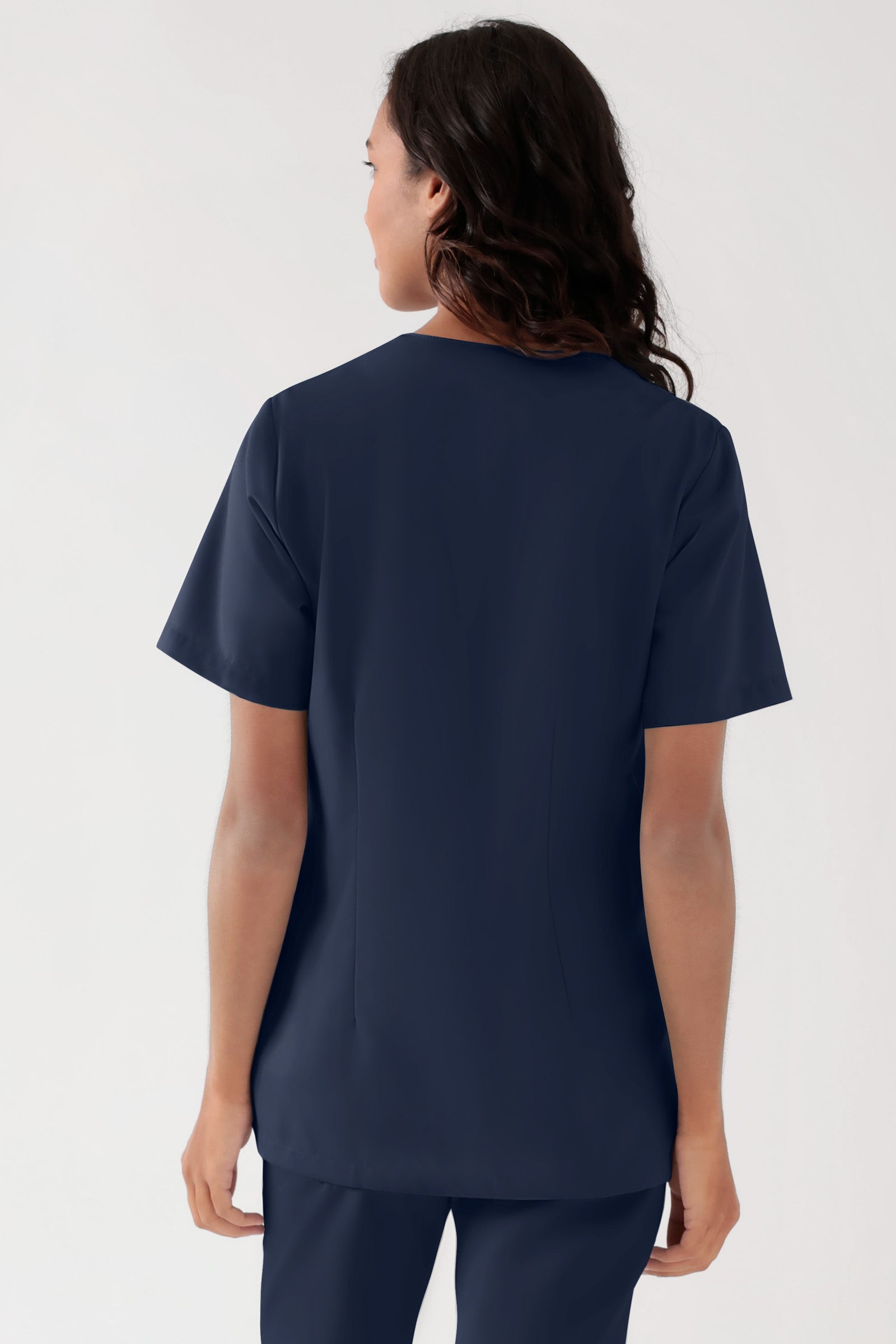 TENCEL™ oversteektuniek dames - V-hals navy