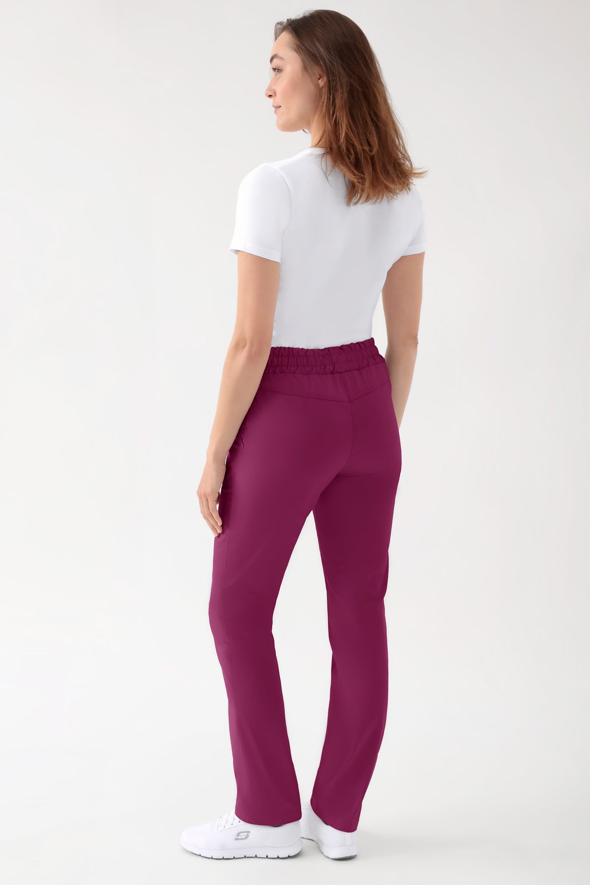 CORE broek uniseks - hoge boord berry, Achterzijde view 