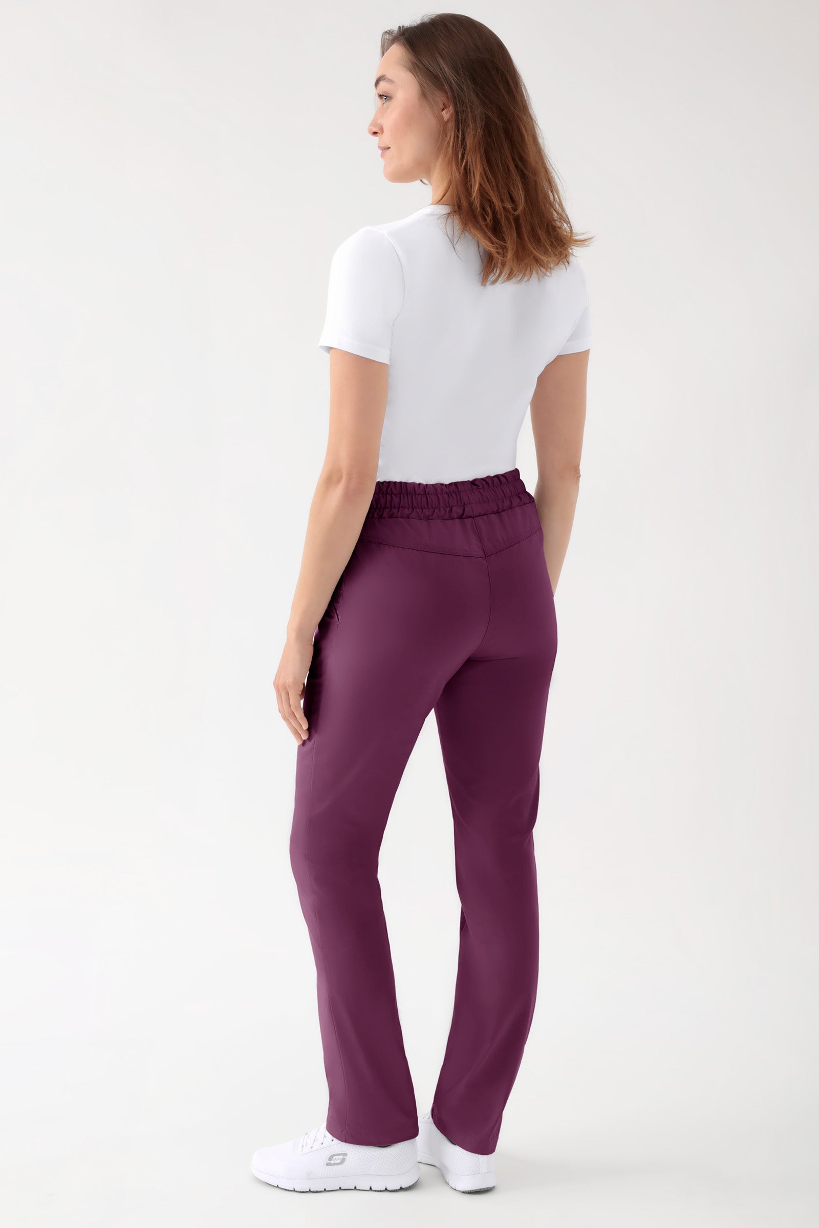 CORE broek uniseks - hoge boord pruimen, Achterzijde view 