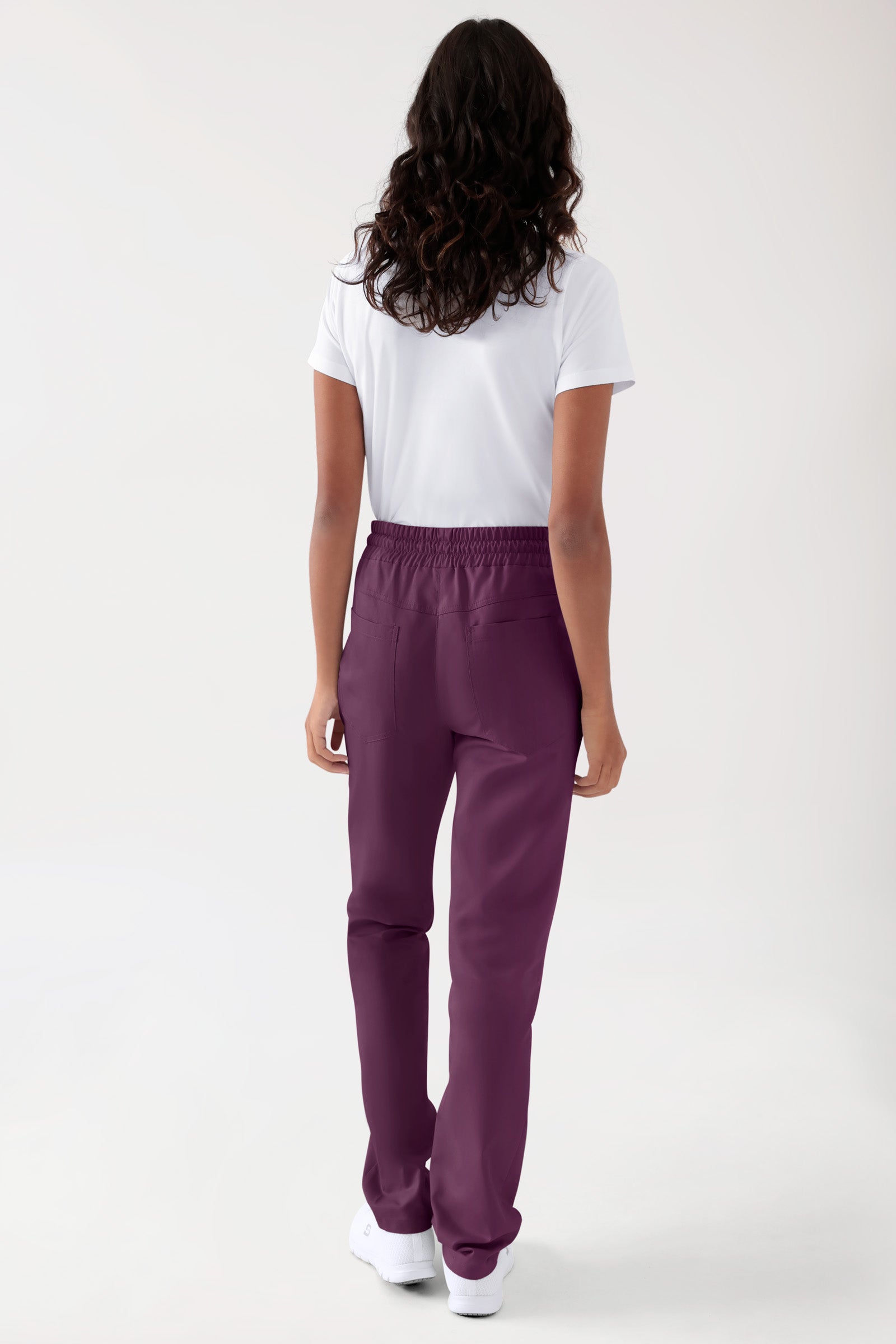 TENCEL™ broek heren - elastische boord black berry, Achterzijde view 