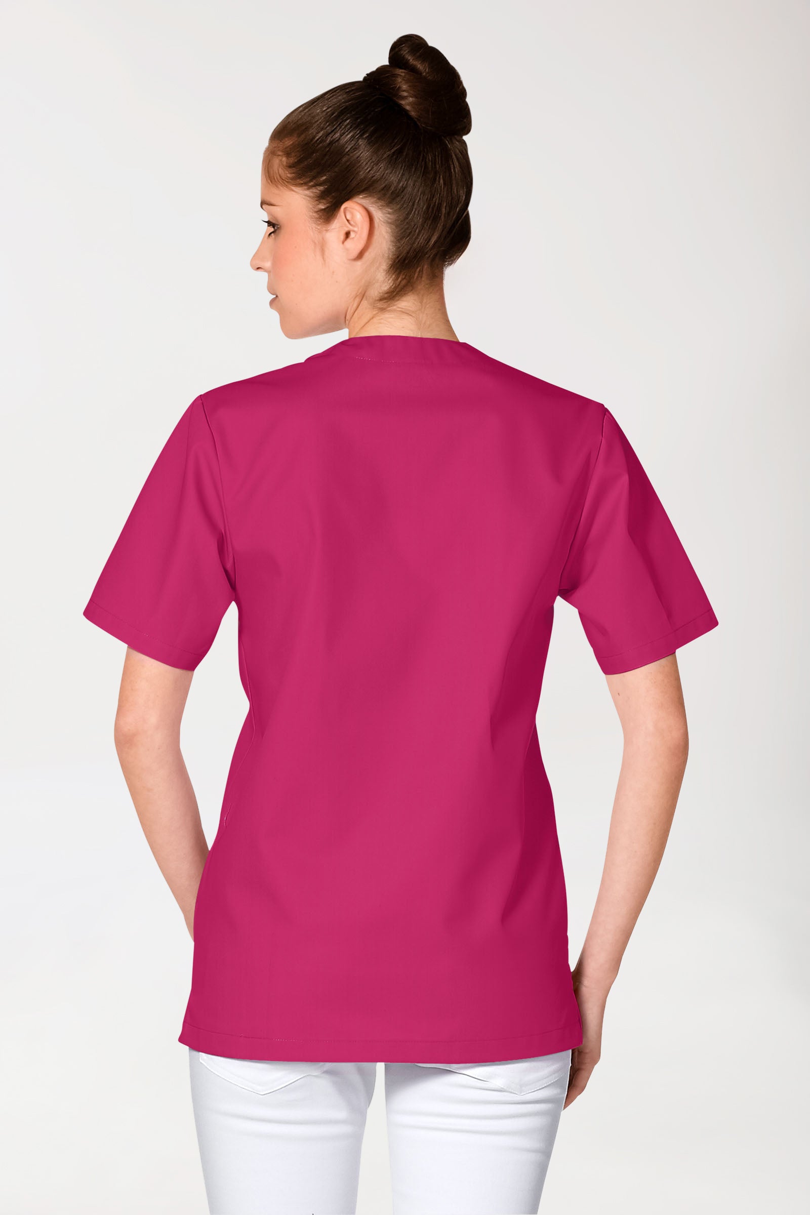 JUST STRONG oversteektuniek uniseks - V-hals pink