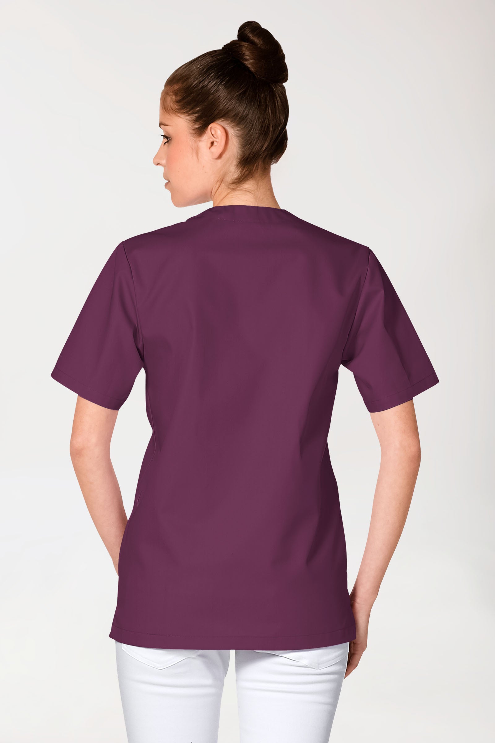 JUST STRONG oversteektuniek uniseks - V-hals pruimen