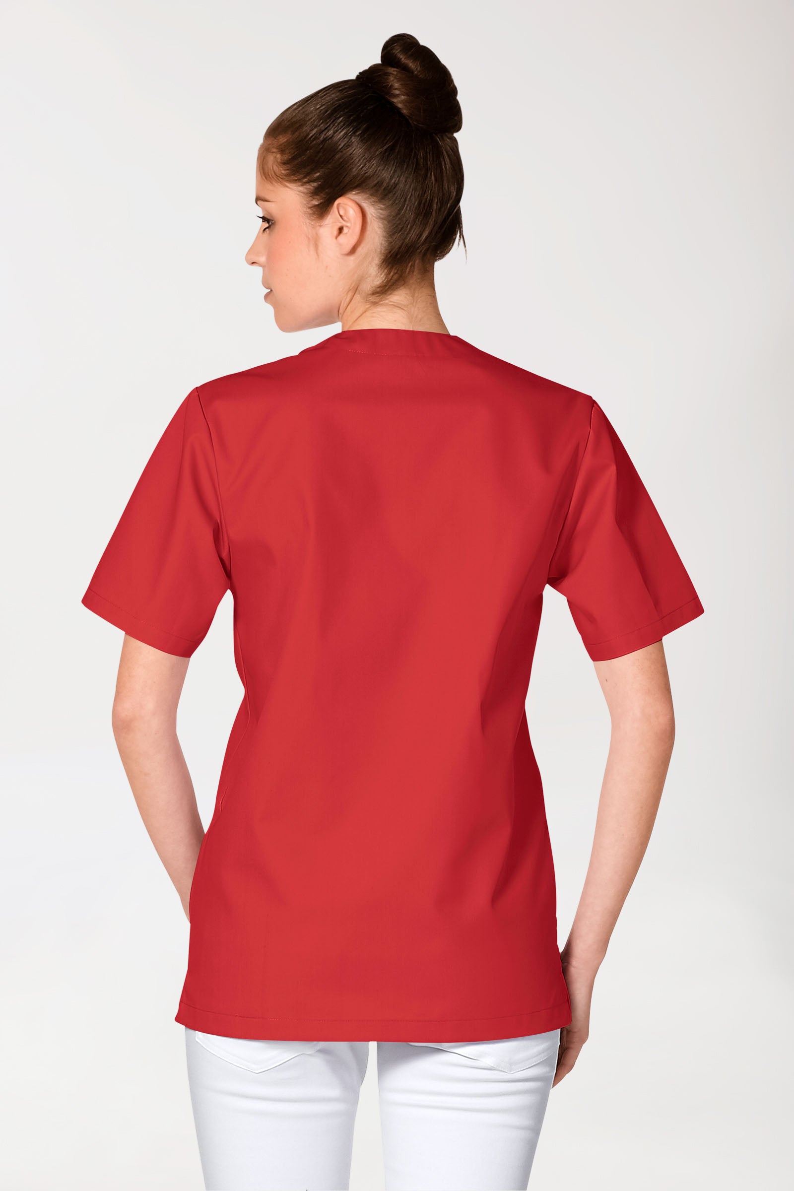 JUST STRONG oversteektuniek uniseks - V-hals rood