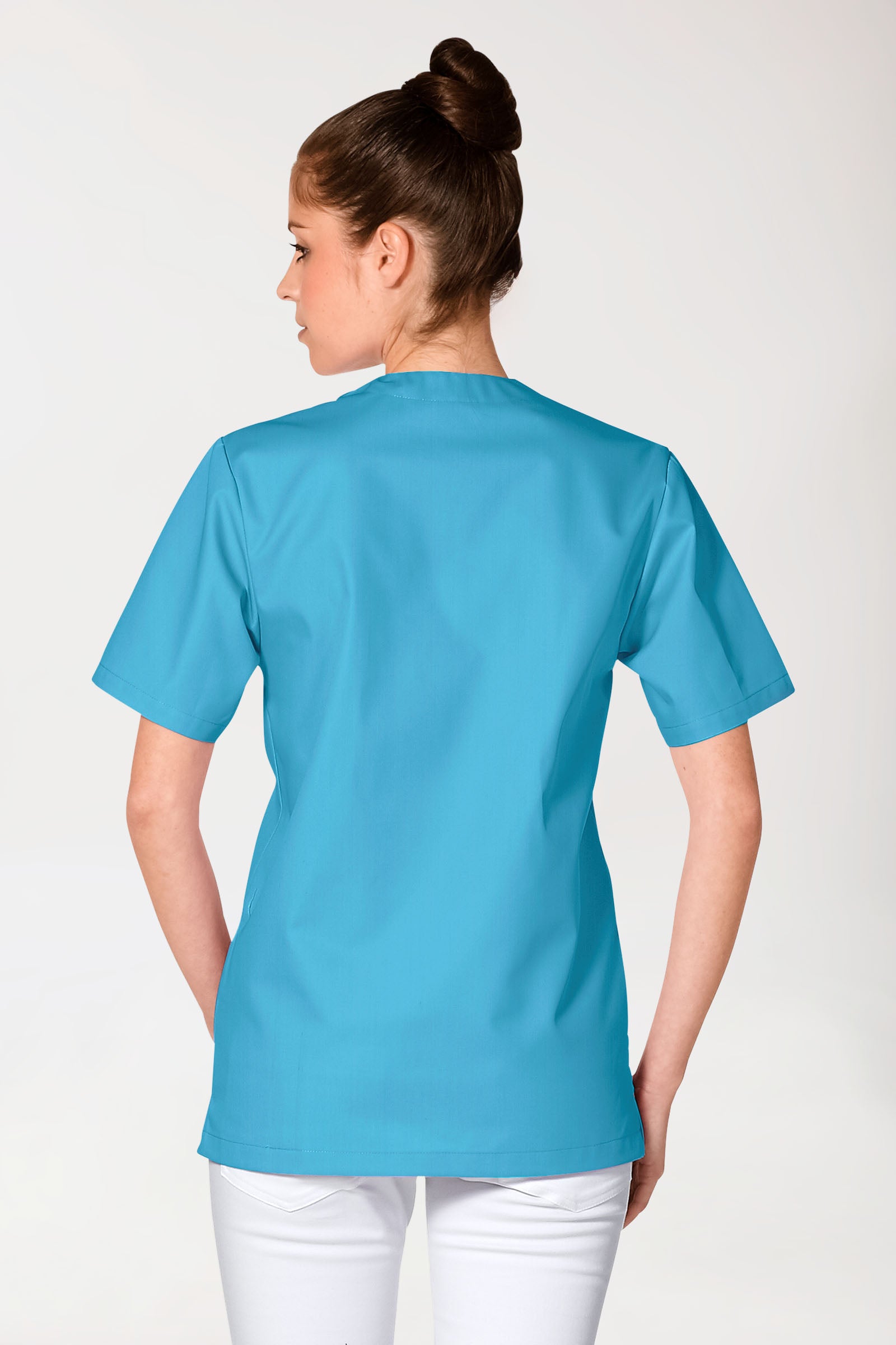 JUST STRONG oversteektuniek uniseks - V-hals turquoise