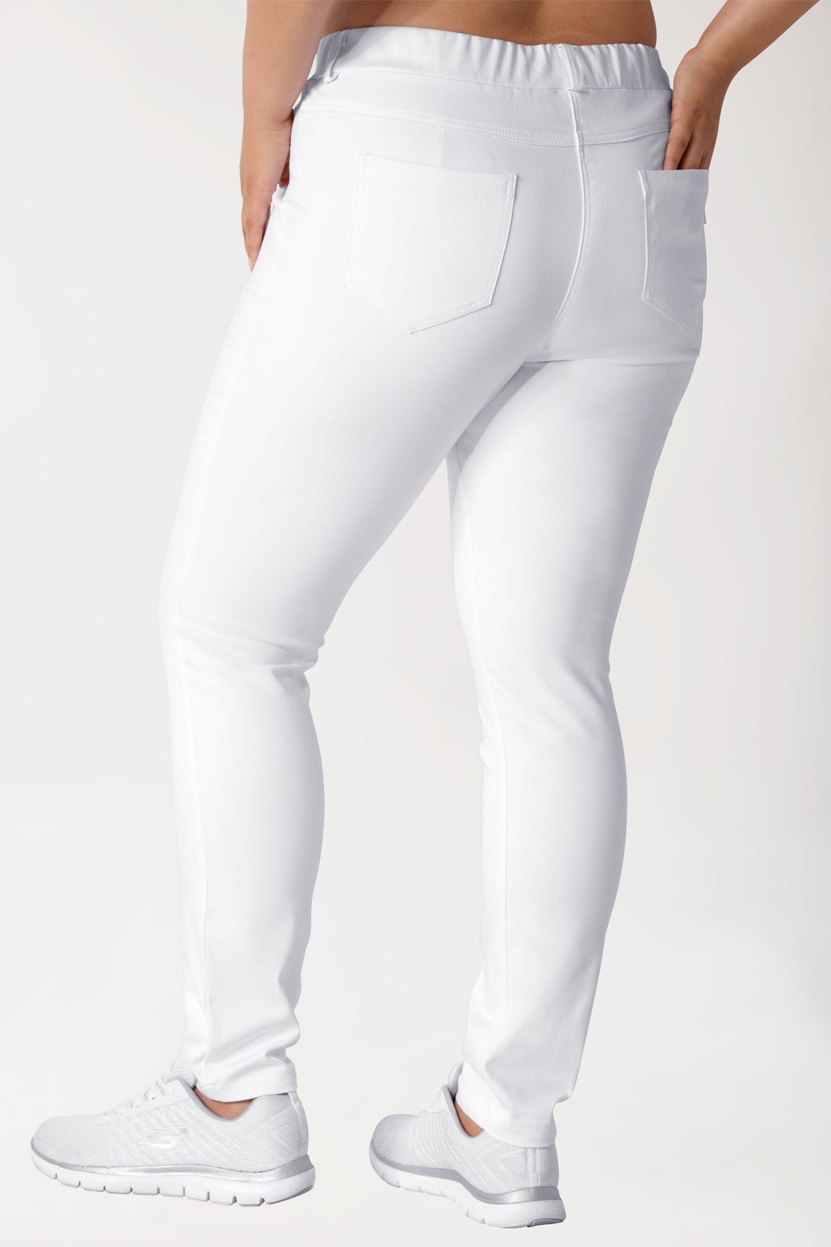 Curved legging COMFY FLEX - elastische tailleband wit