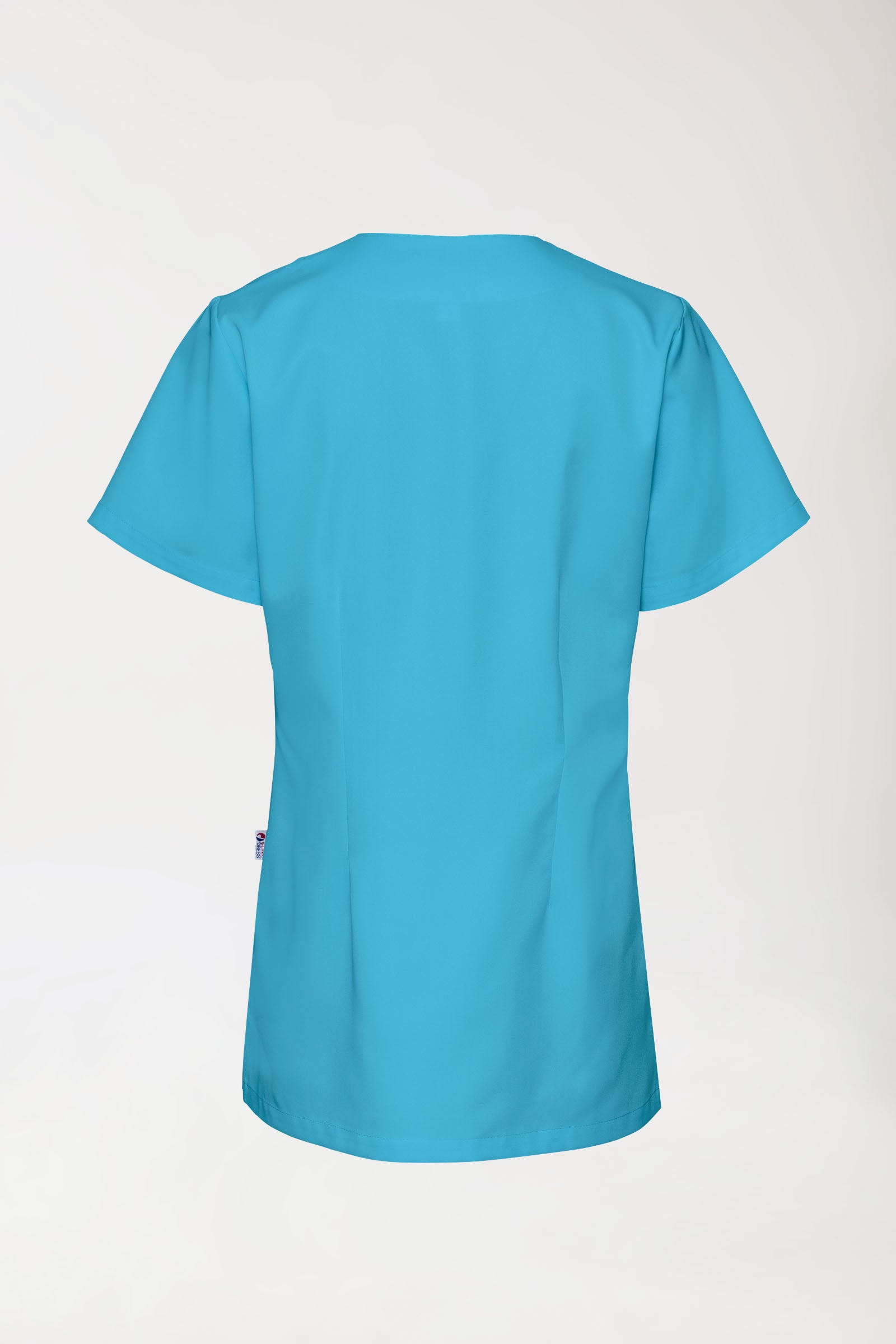GREEN oversteektuniek dames - drukknopen dark turquoise, Achterzijde view 