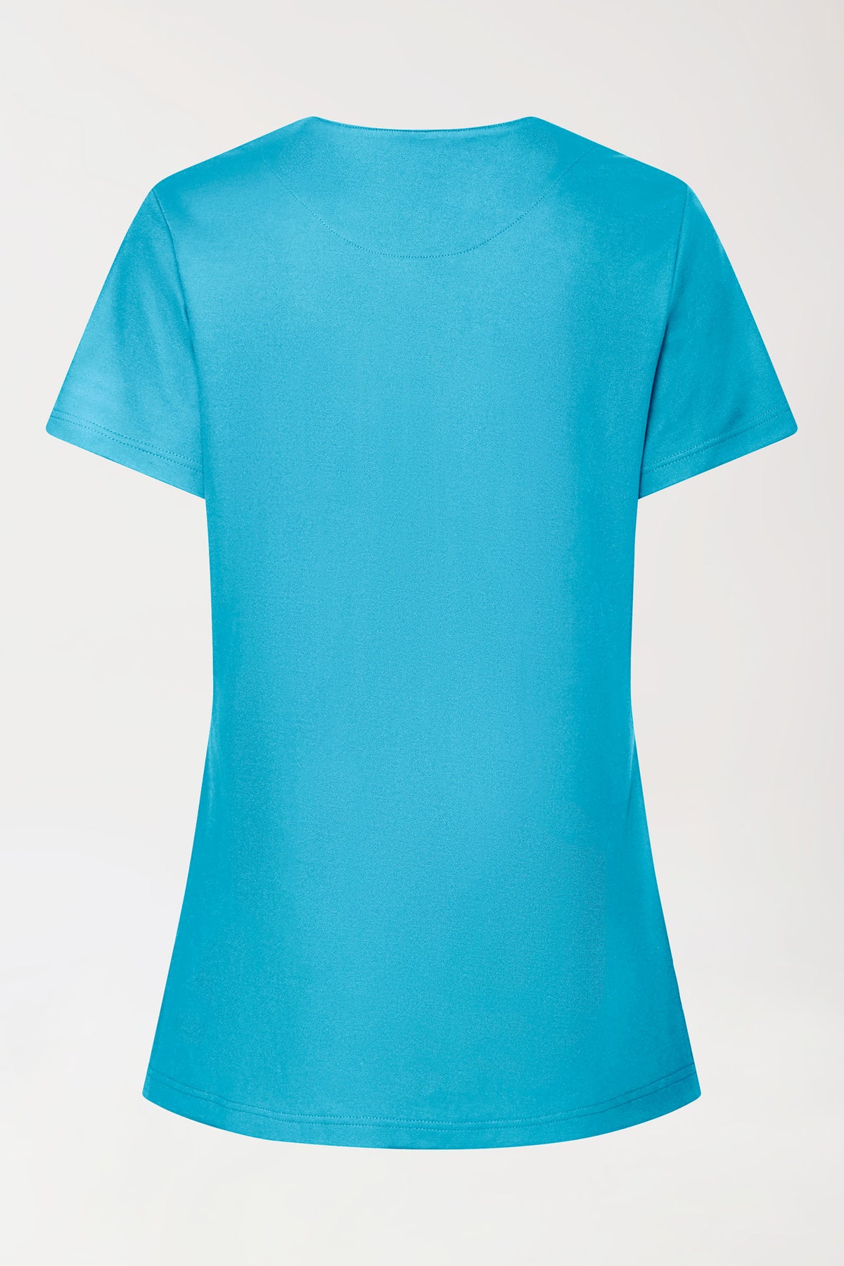 COMFY FLEX stretch oversteektuniek dames - met drukknopen turquoise, Achterzijde view 