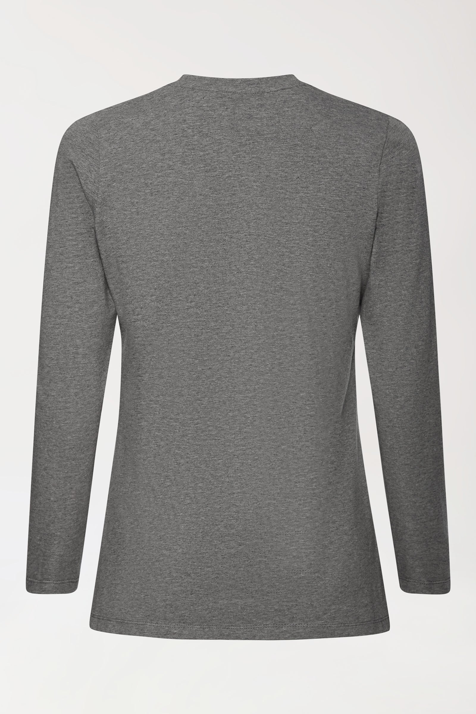 CORE shirt dames - 1/1 arm donkergrijs melange, Achterzijde view 