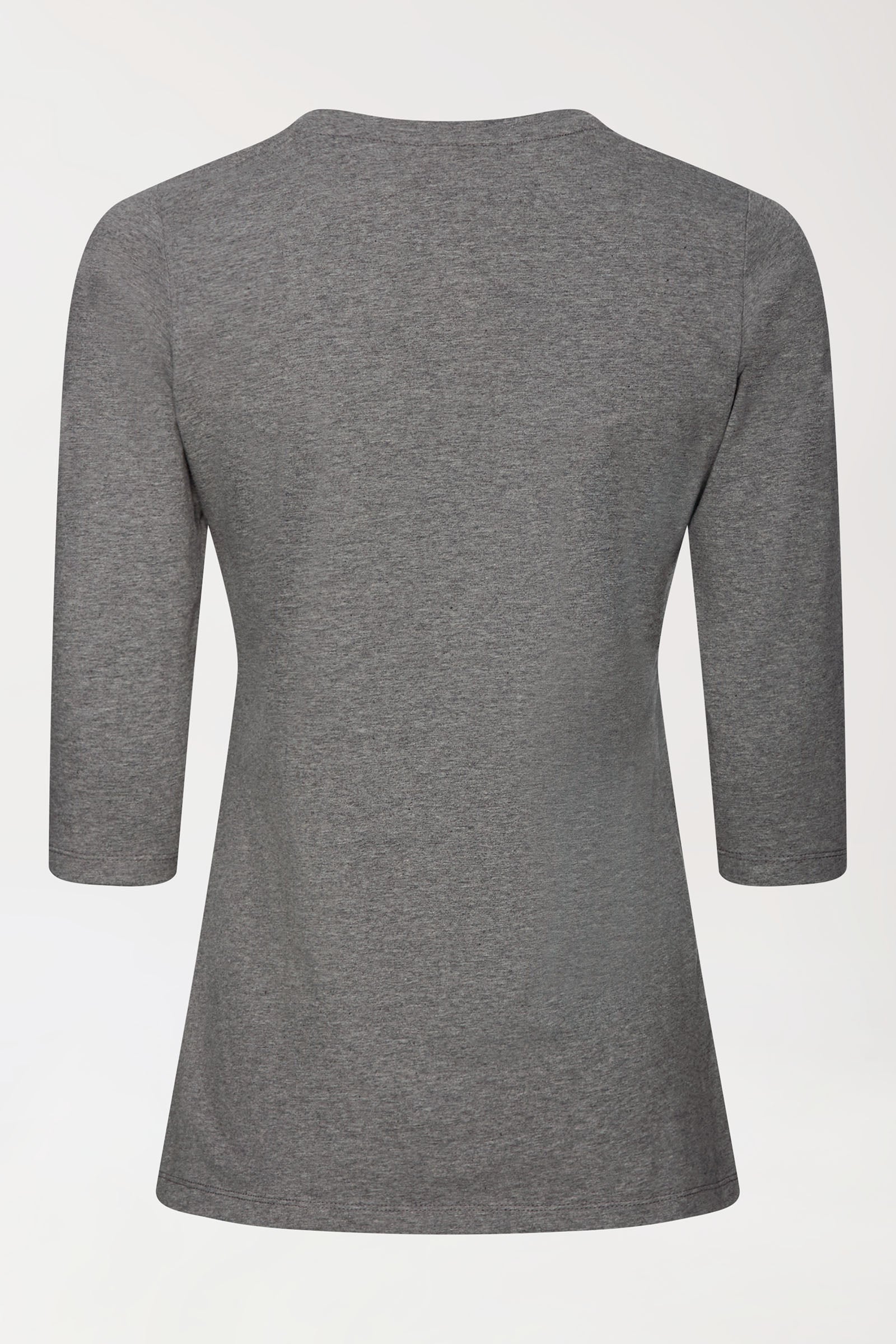 CORE shirt dames - 3/4 arm donkergrijs melange, Achterzijde view 