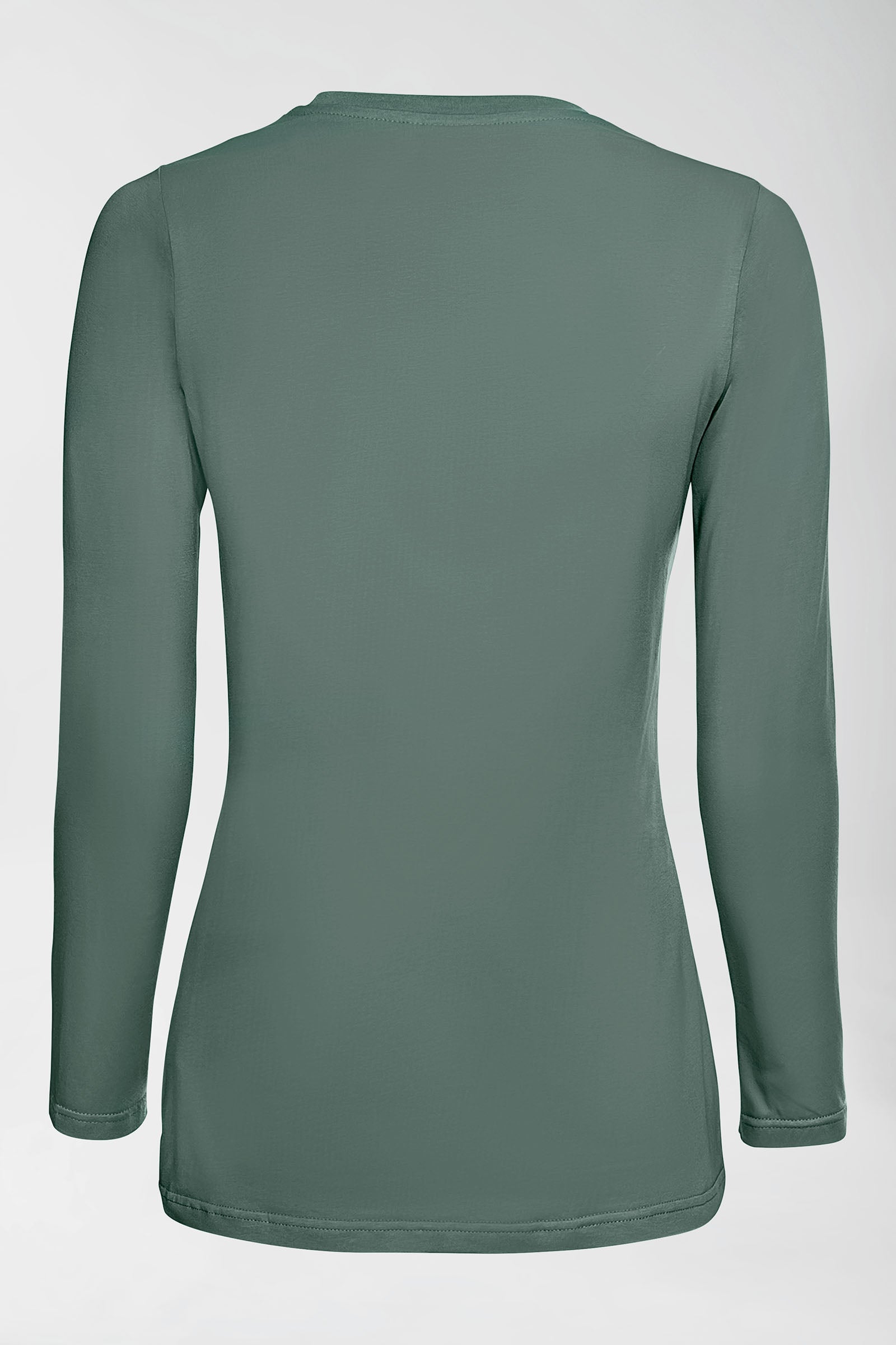 CORE shirt dames - 1/1 arm donkergroen, Achterzijde view 