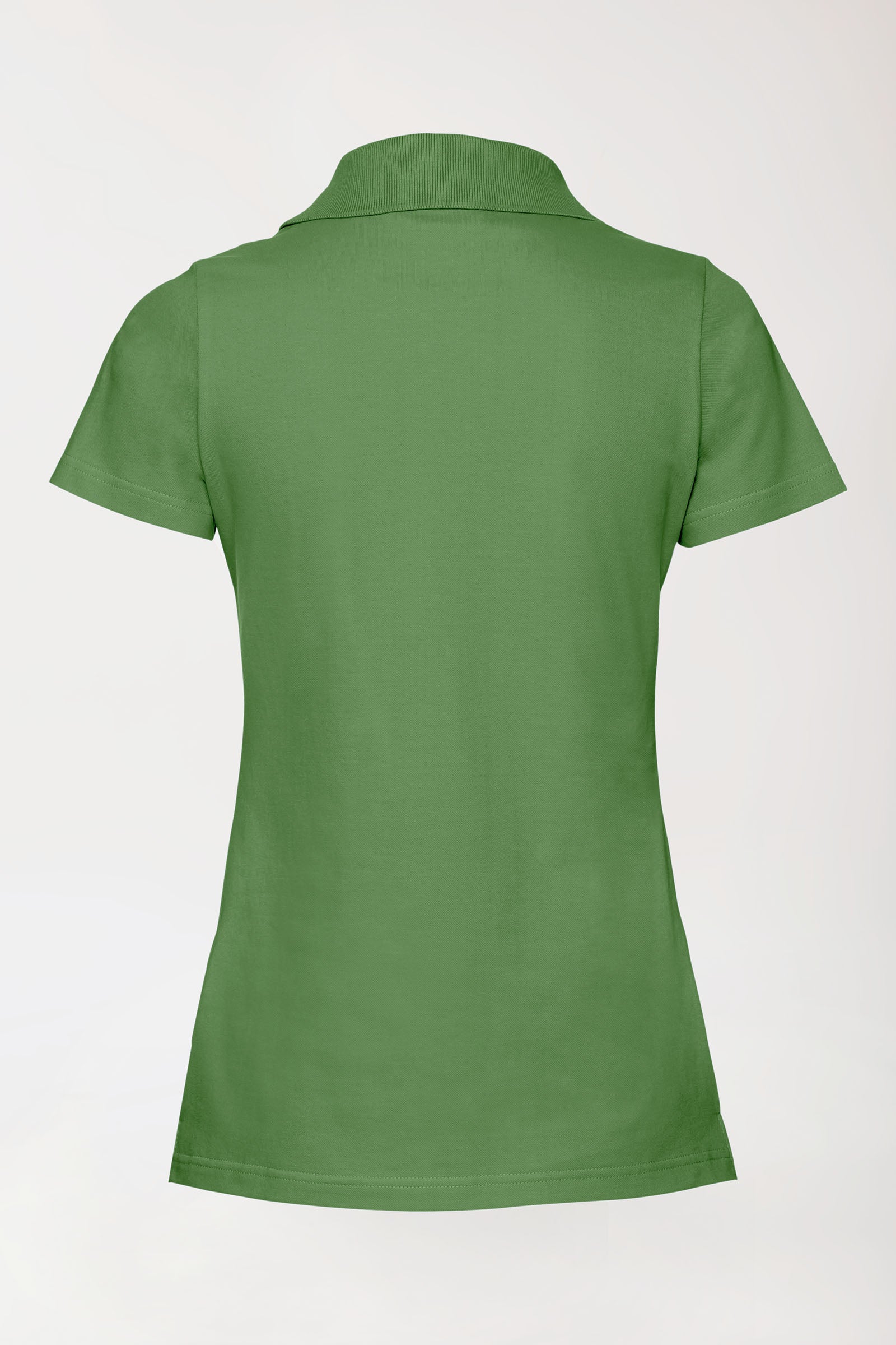 Stretch shirt dames - polokraag grasgroen, Achterzijde view 