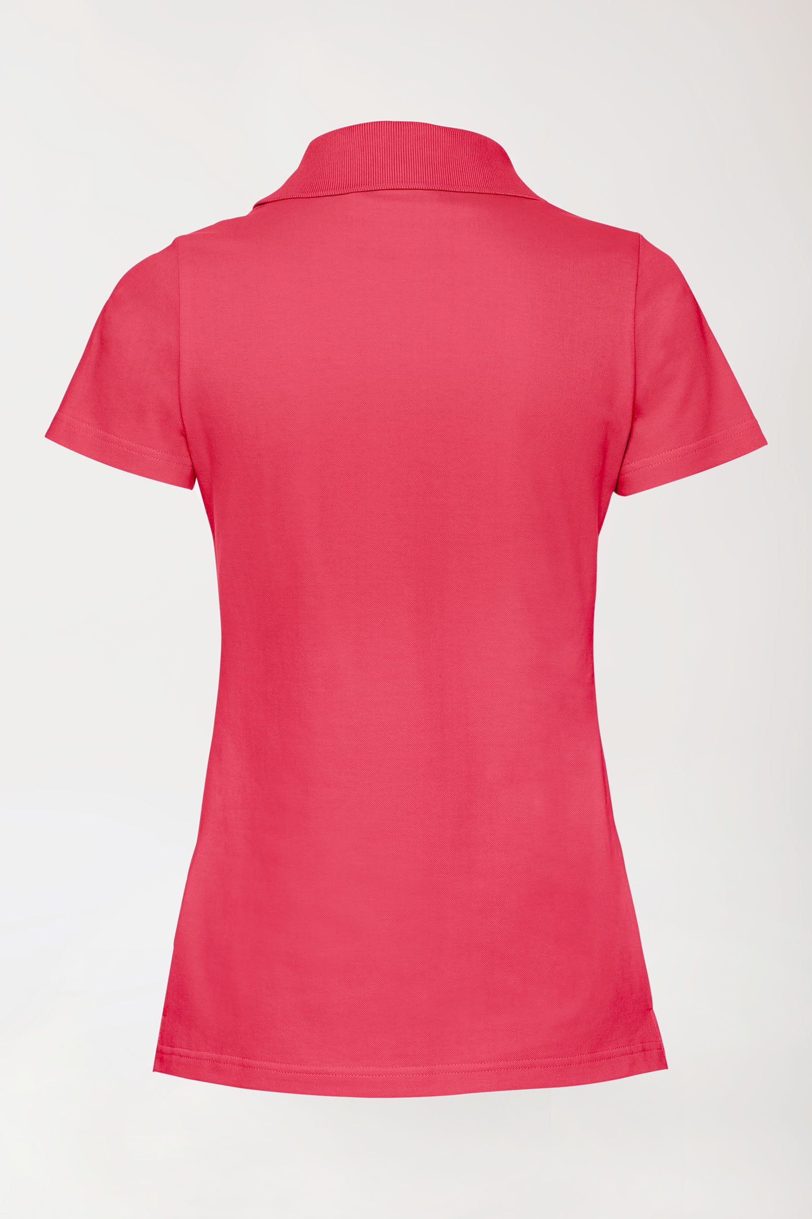 Stretch shirt dames - polokraag lipstick, Achterzijde view 