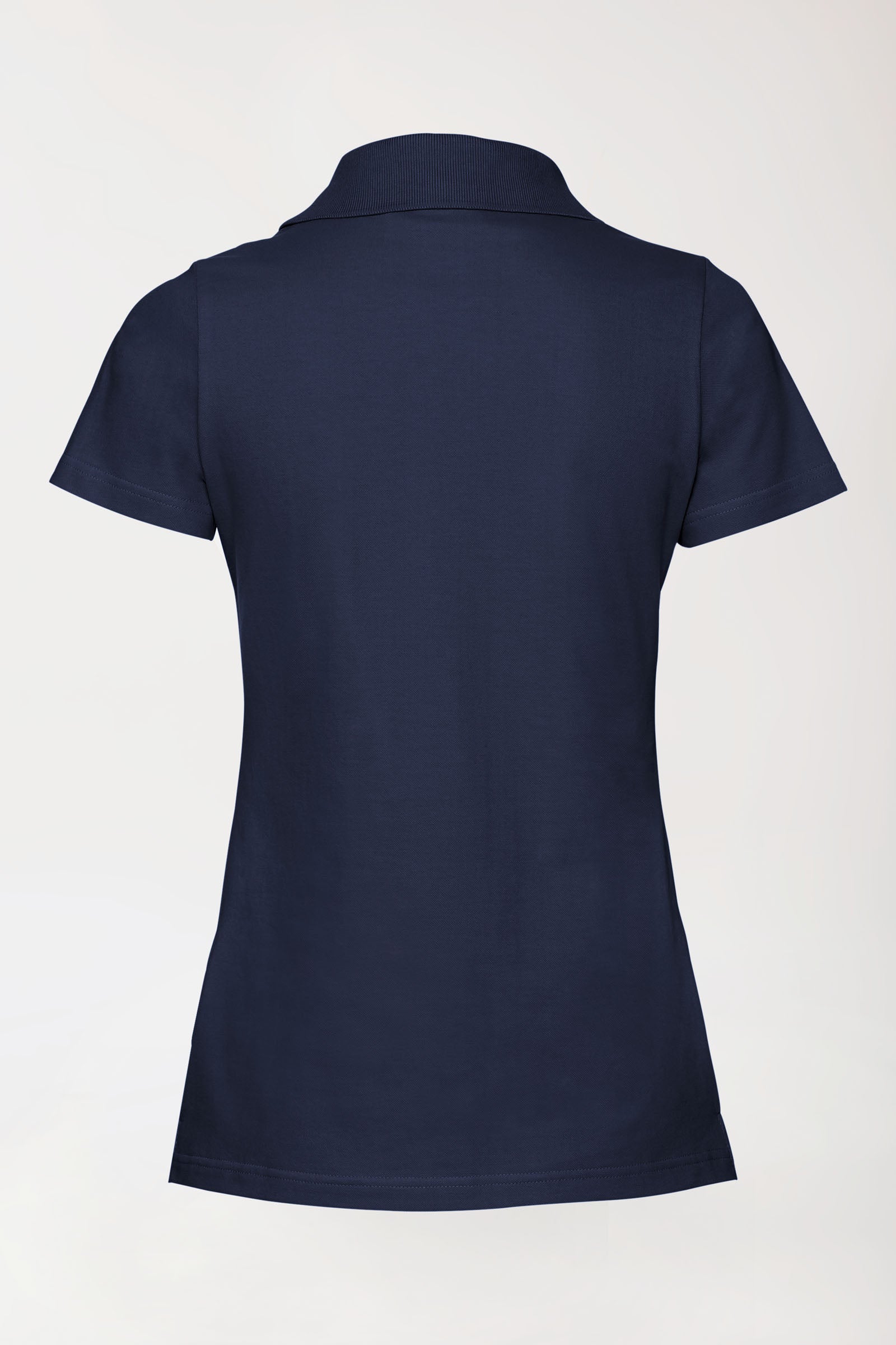 Stretch shirt dames - polokraag navy