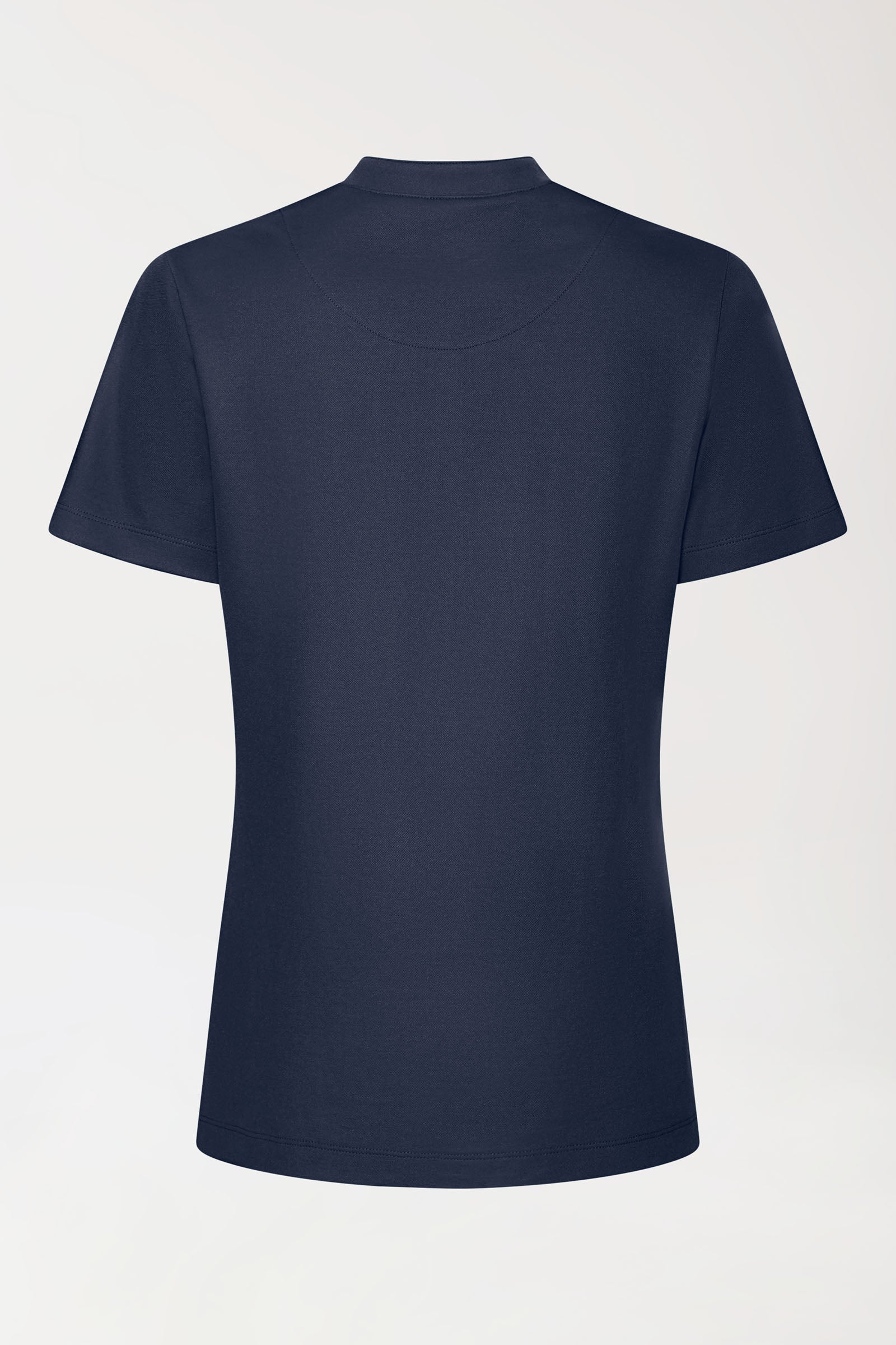 COMFY FLEX stretch shirt dames - opstaande kraag navy, Achterzijde view 