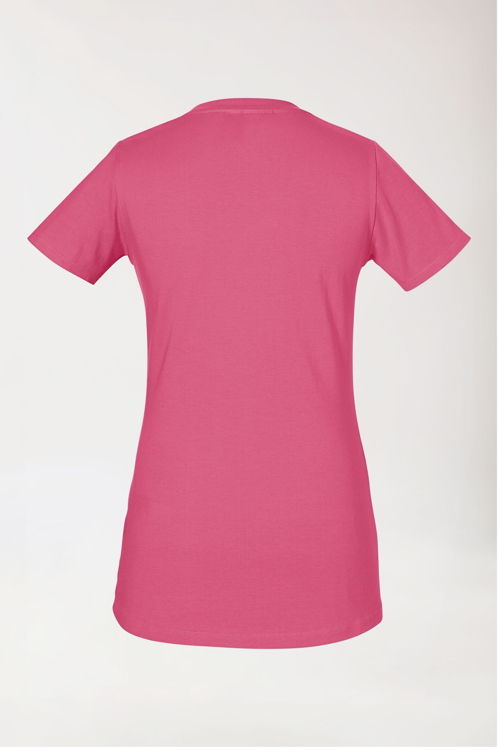 Dames longshirt 1/2-mouw oud rose, Achterzijde view 