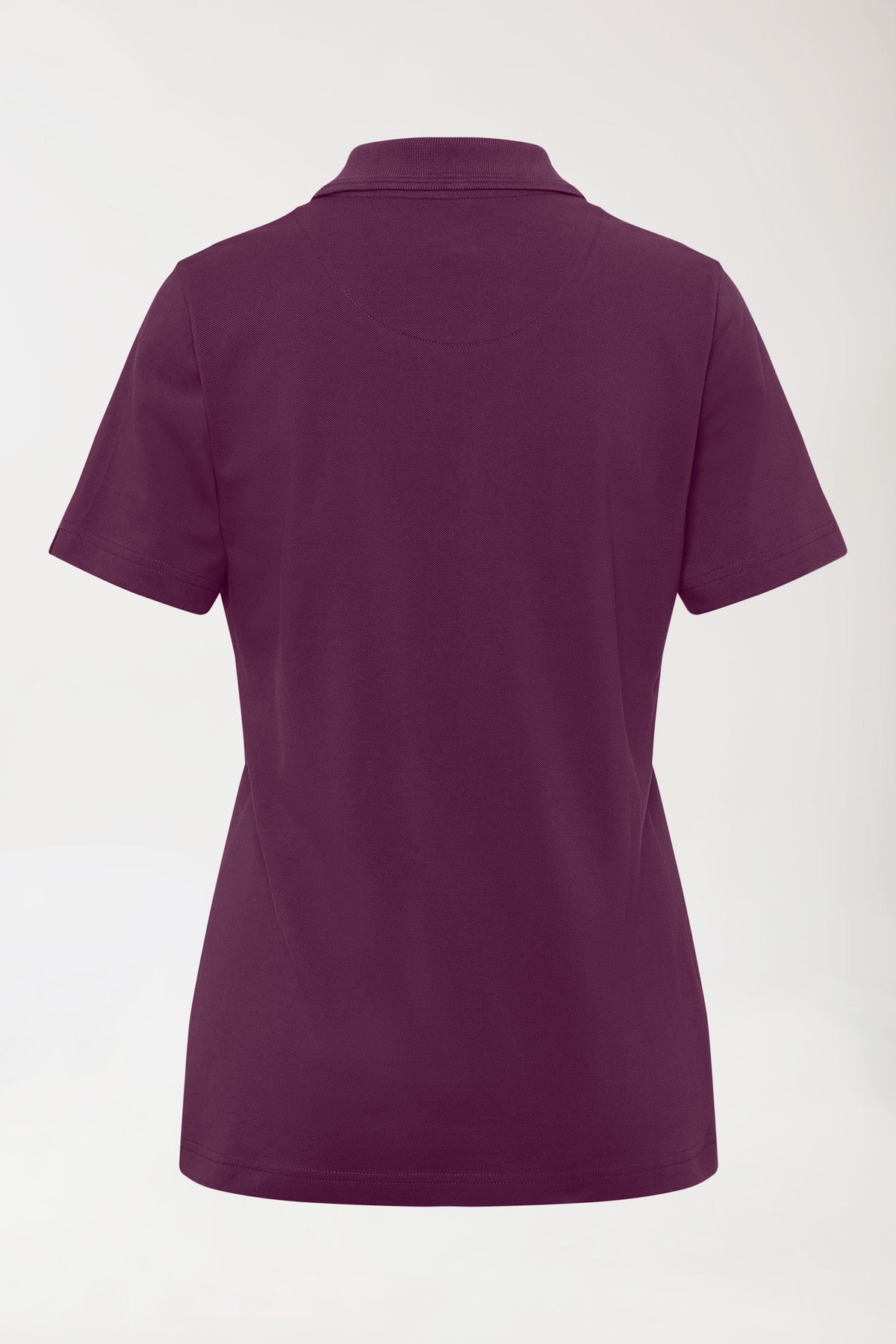 COMFY FLEX stretch shirt dames - polokraag pruimen, Achterzijde view 
