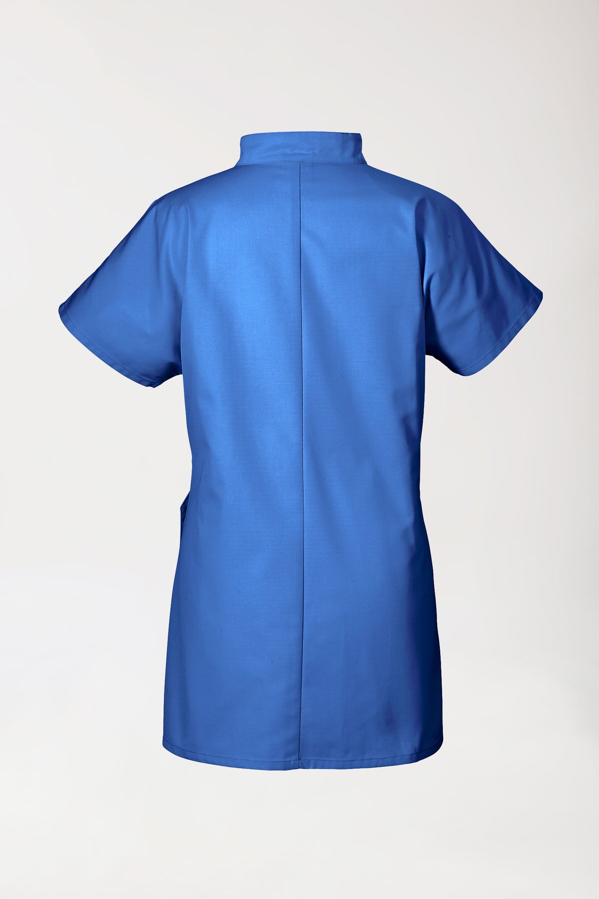 JUST STRONG tuniek dames - drukknoopsluiting koningsblauw, Achterzijde view 