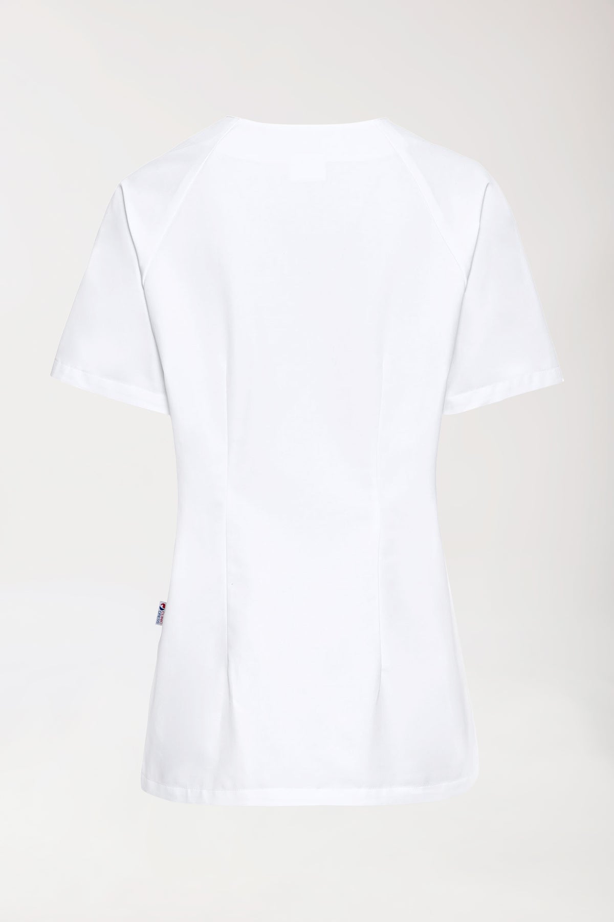 CORE tuniek dames - doorknoopsluiting wit, Achterzijde view 