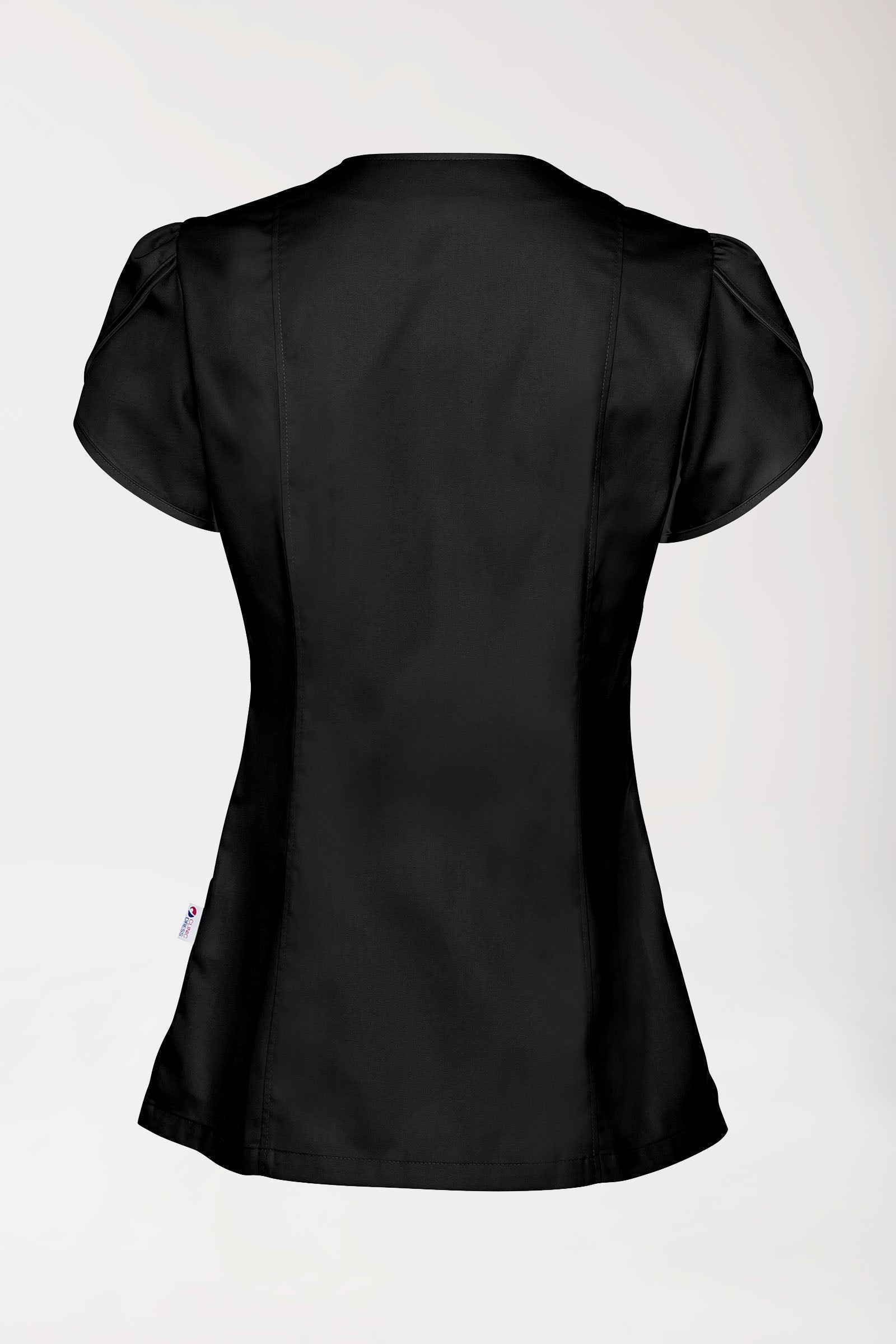 Beauty tuniek dames - met pofmouw zwart