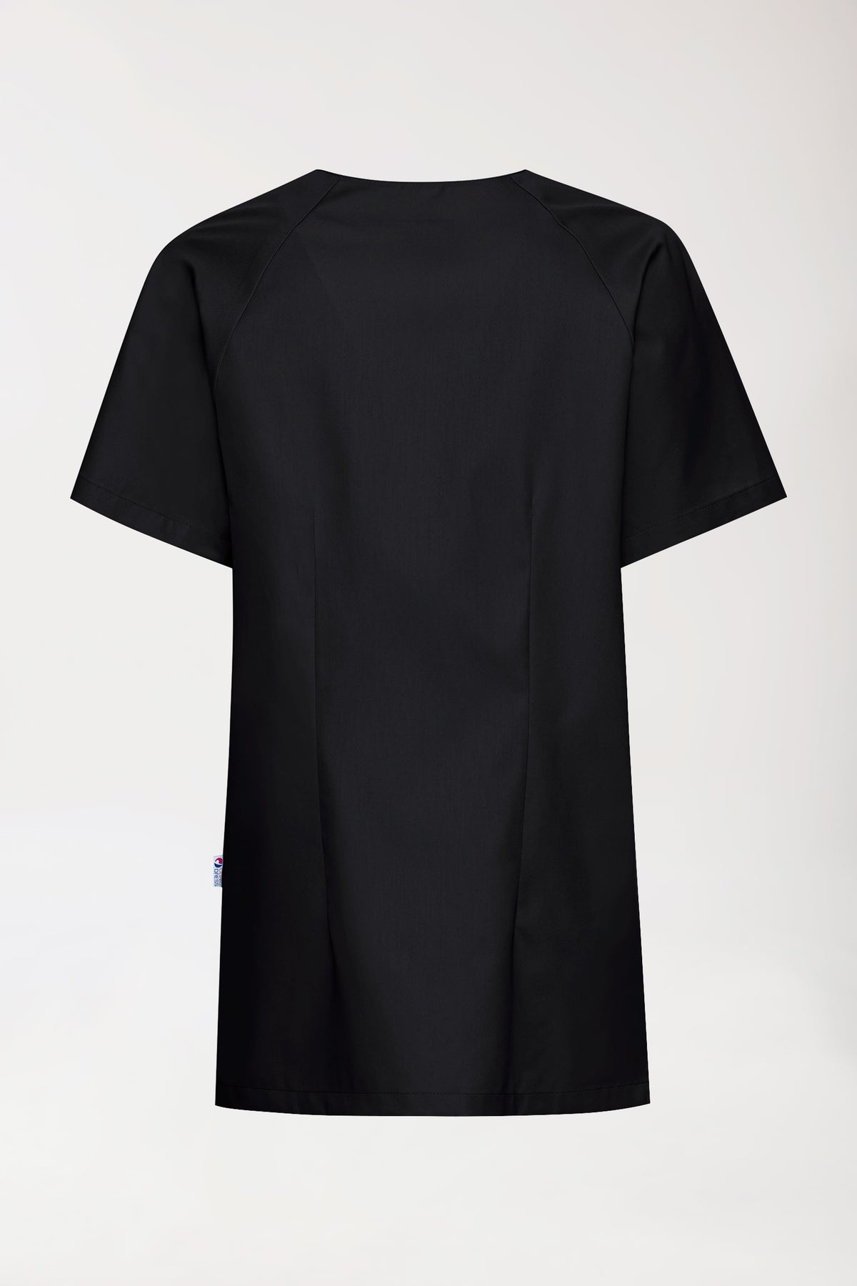CORE tuniek dames - doorknoopsluiting zwart, Achterzijde view 