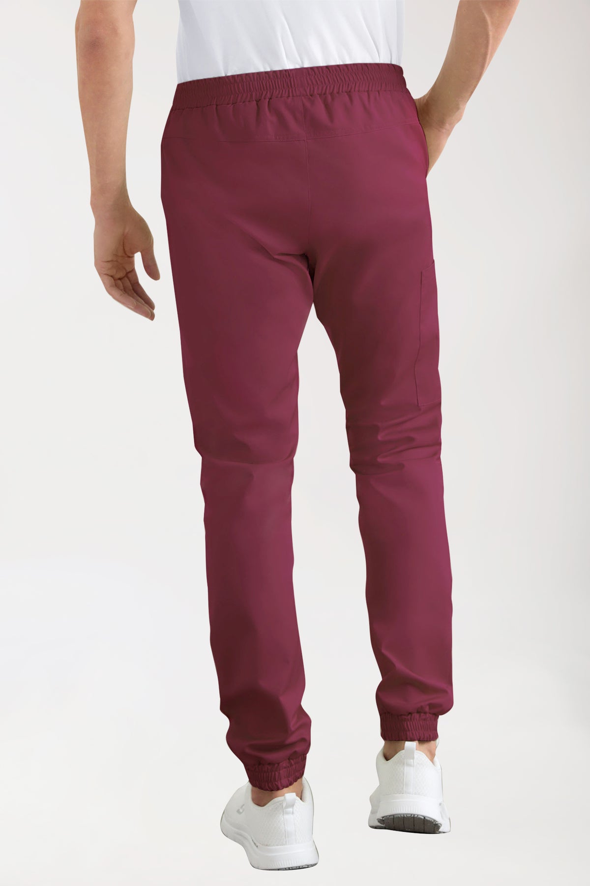CORE cargo broek heren- joggingbroek style bordeaux, Achterzijde view 