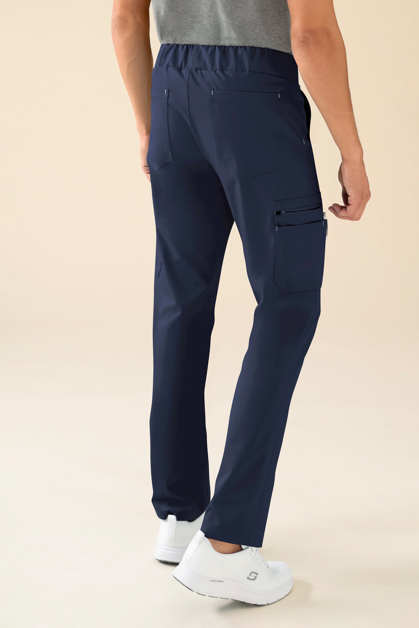 KAERE broek heren - met beenzak navy, Achterzijde view 