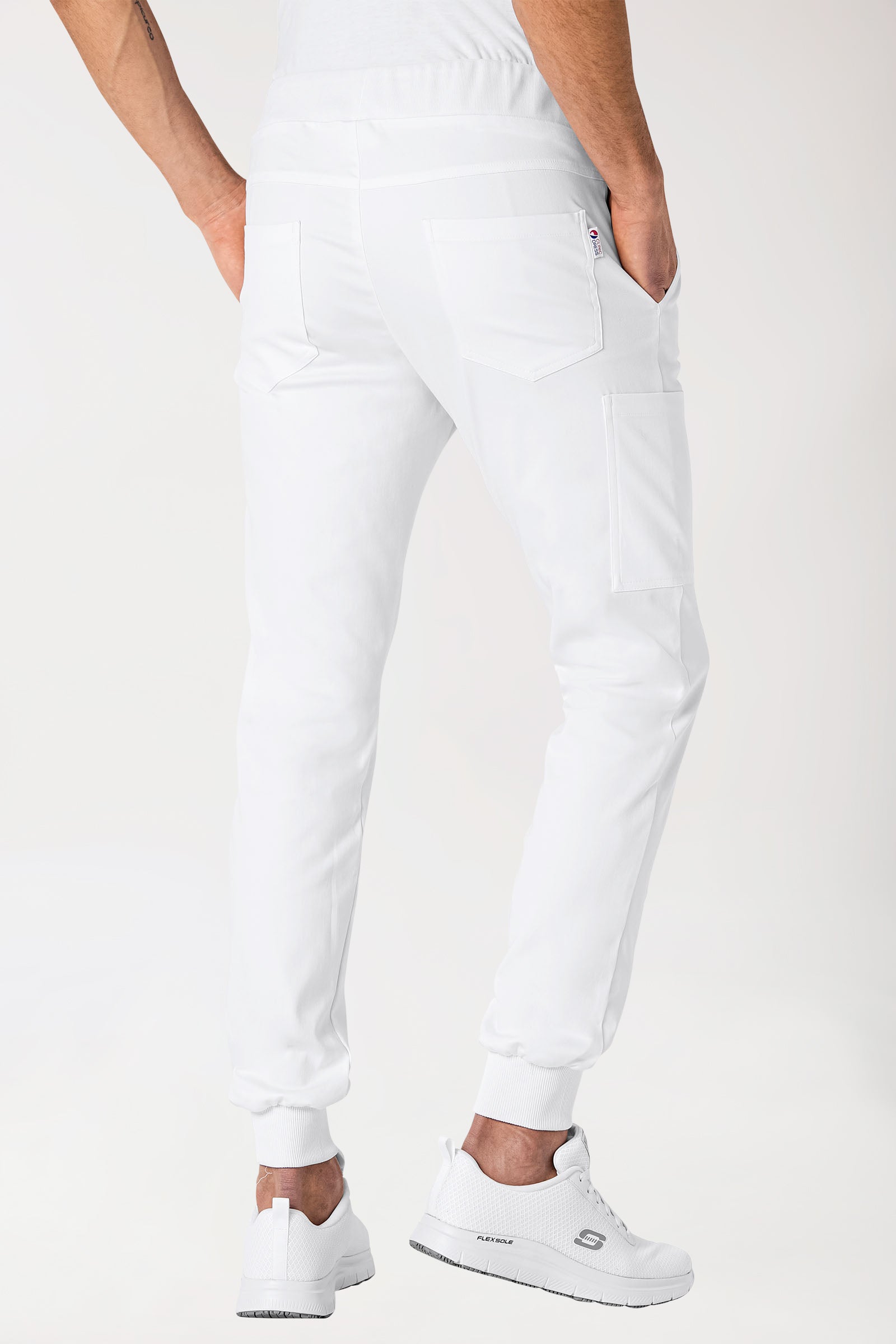 COMFY FLEX broek heren - jogpants wit