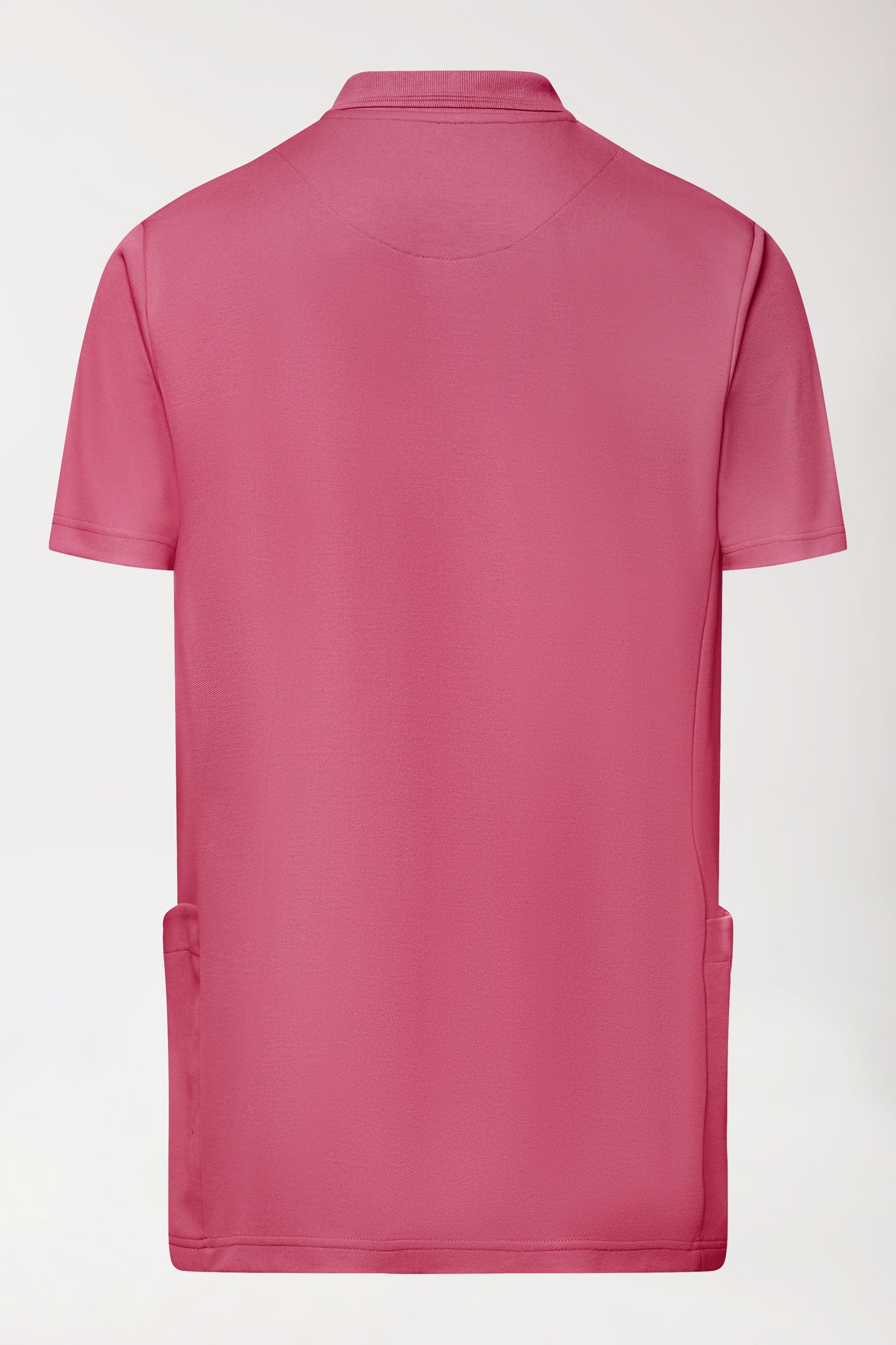 COMFY FLEX Stretch oversteektuniek heren - polokraag oud rose, Achterzijde view 