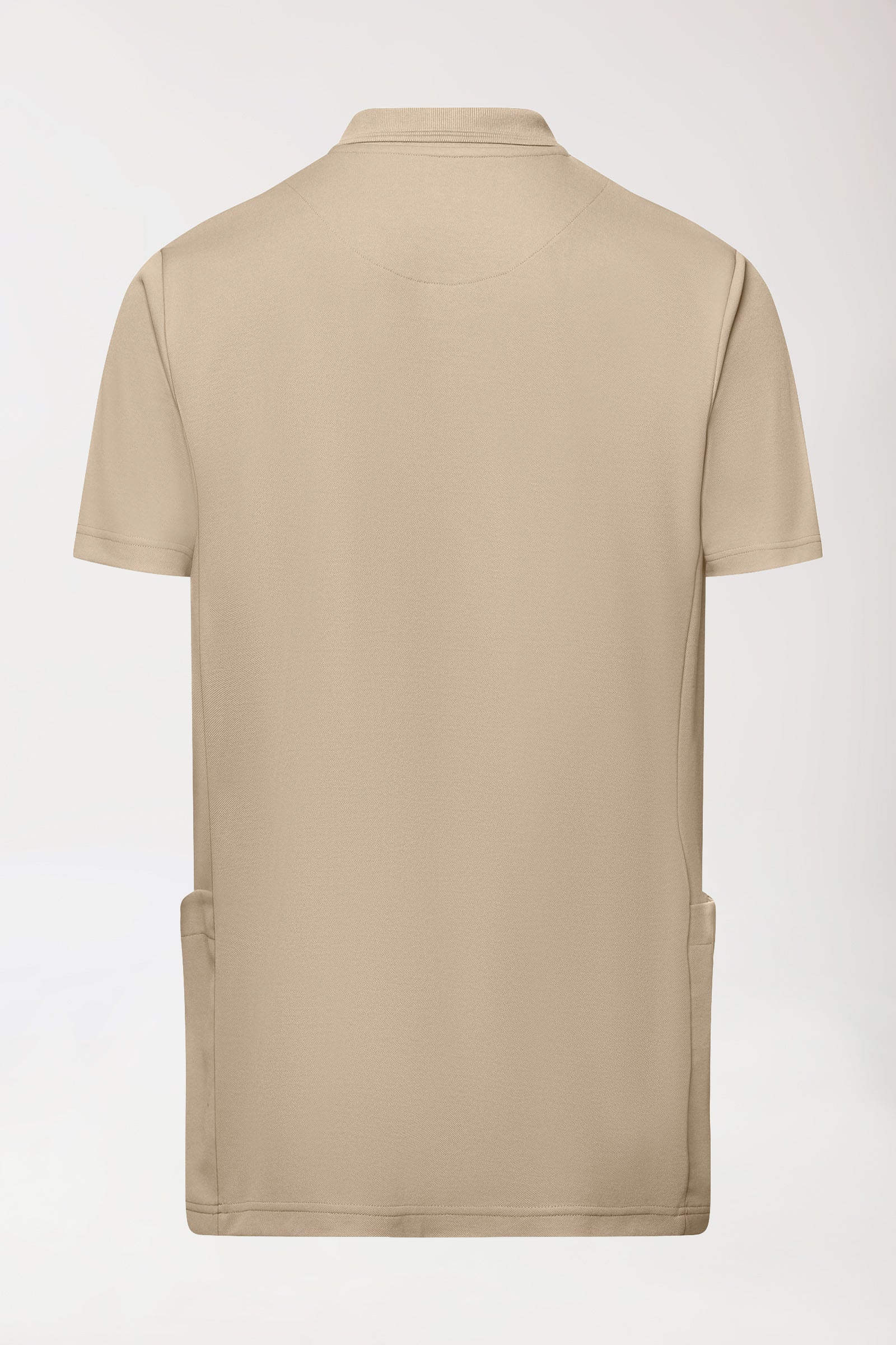 COMFY FLEX Stretch oversteektuniek heren - polokraag zand