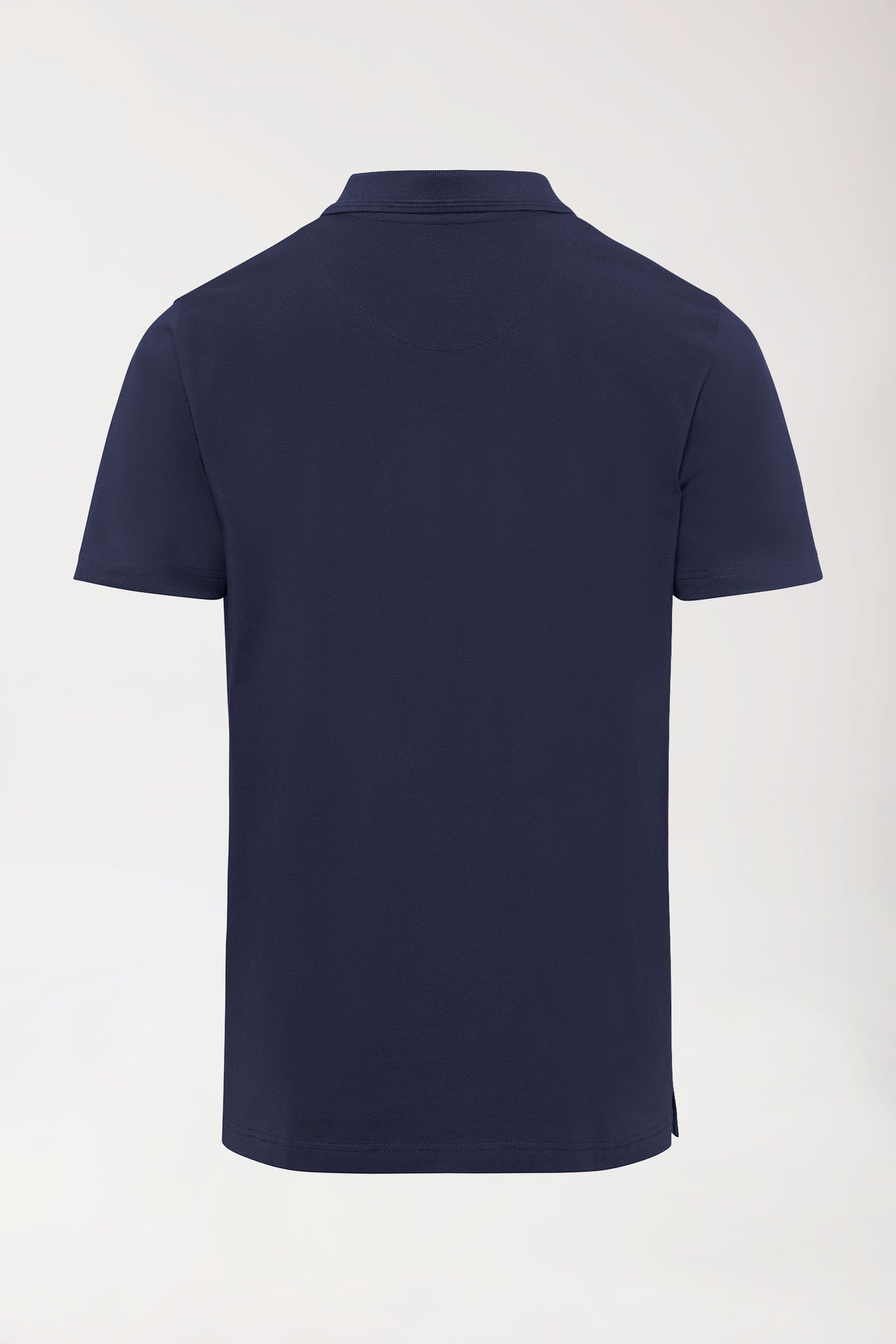 COMFY FLEX stretch shirt heren - polokraag navy, Achterzijde view 