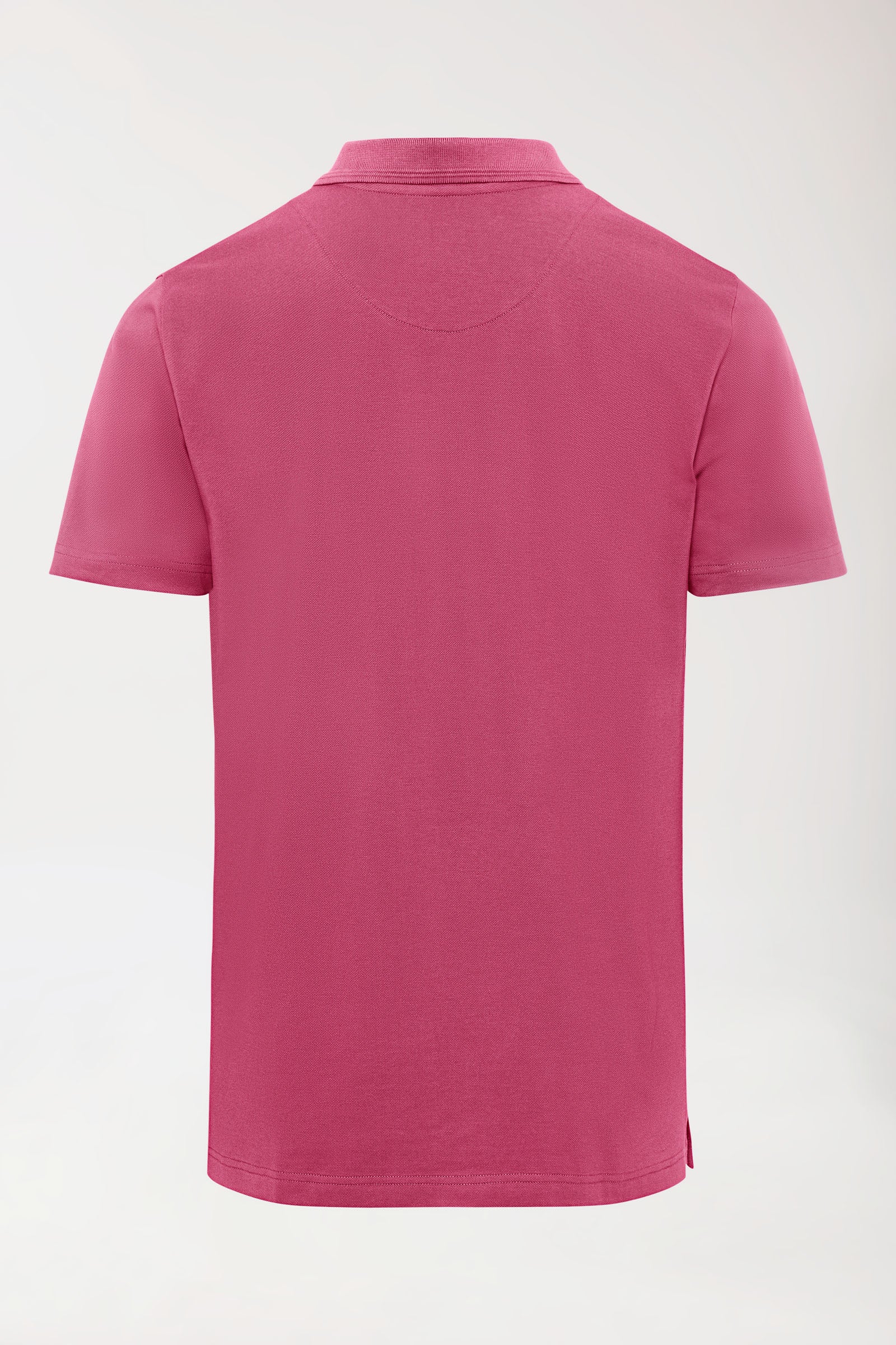 COMFY FLEX stretch shirt heren - polokraag oud rose, Achterzijde view 