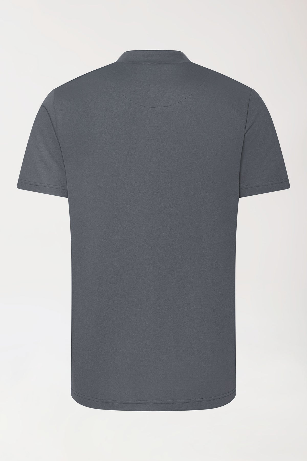 COMFY FLEX stretch shirt heren - opstaande kraag steengrijs