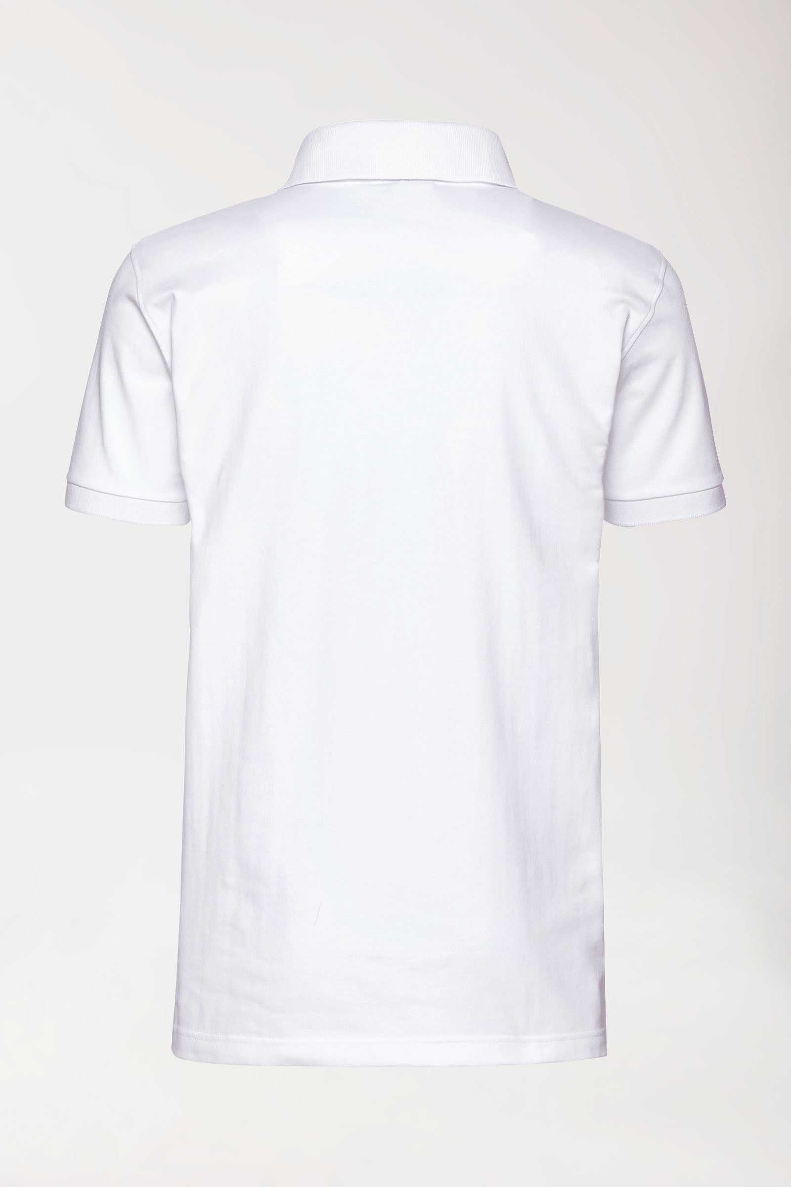 Stretch shirt heren - polokraag wit, Achterzijde view 