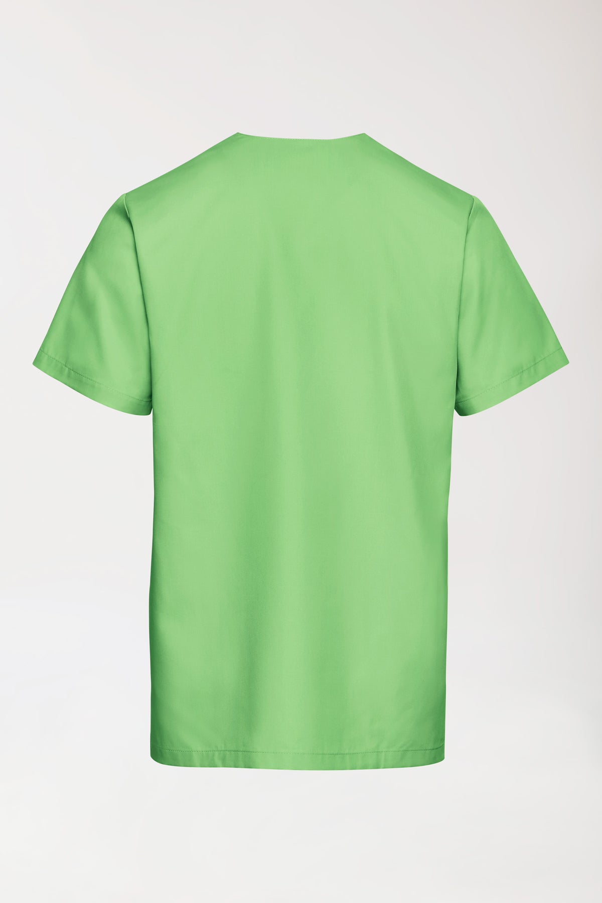 TENCEL™ oversteektuniek heren - V-hals appelgroen, Achterzijde view 