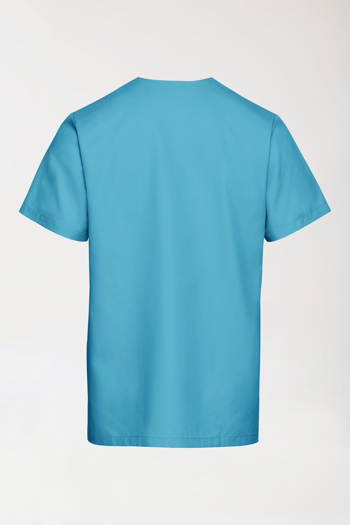 TENCEL™ oversteektuniek heren - V-hals donker turquoise, Achterzijde view 