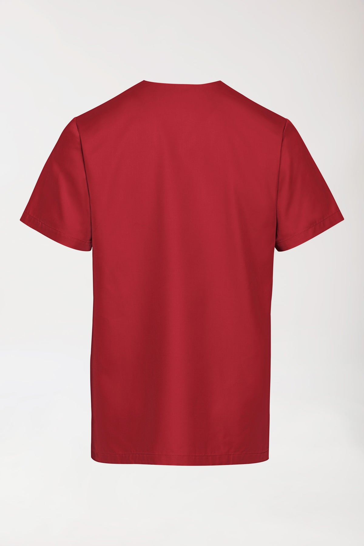 TENCEL™ oversteektuniek heren - V-hals rood, Achterzijde view 