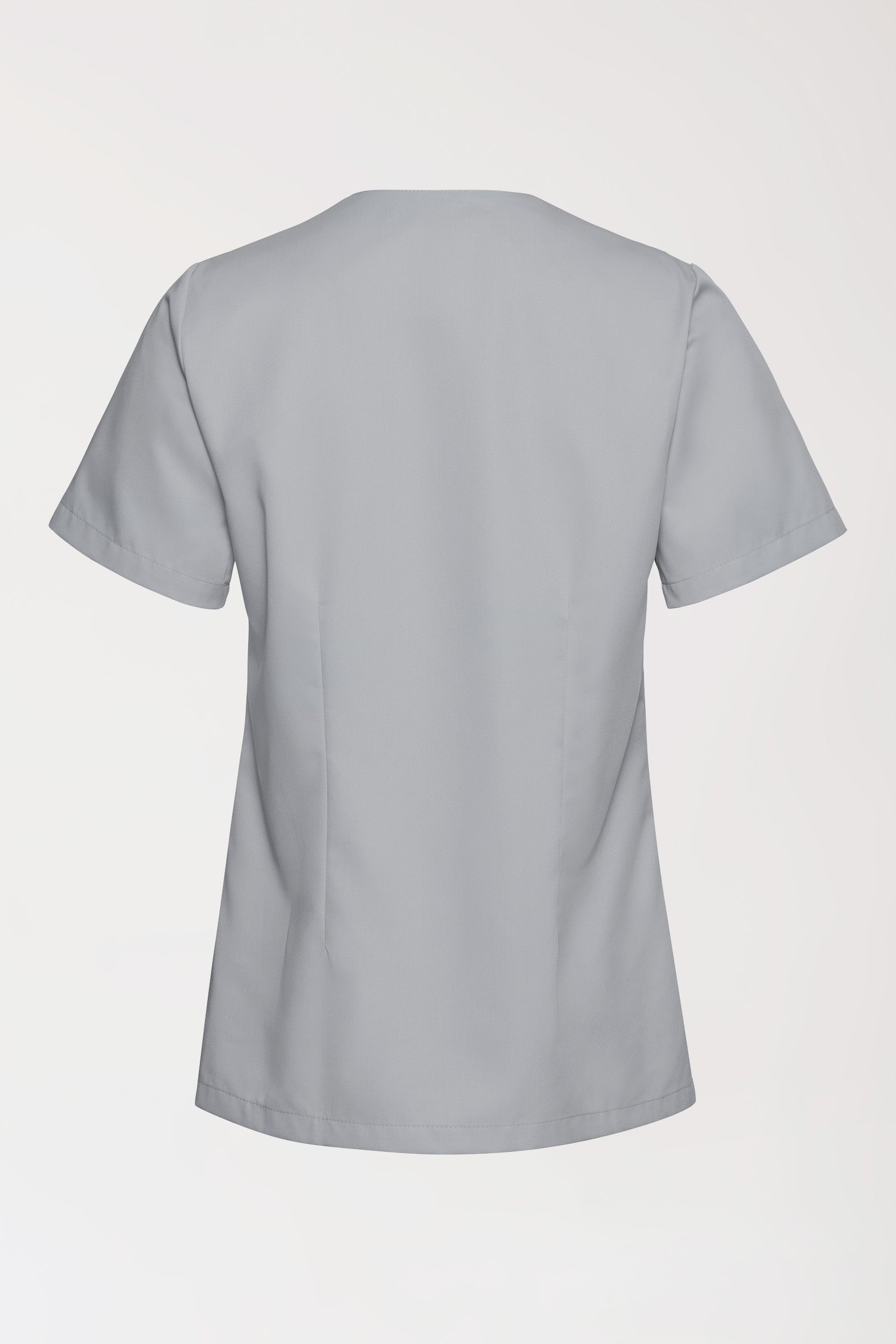 TENCEL™ oversteektuniek dames - V-hals parelgrijs, Achterzijde view 
