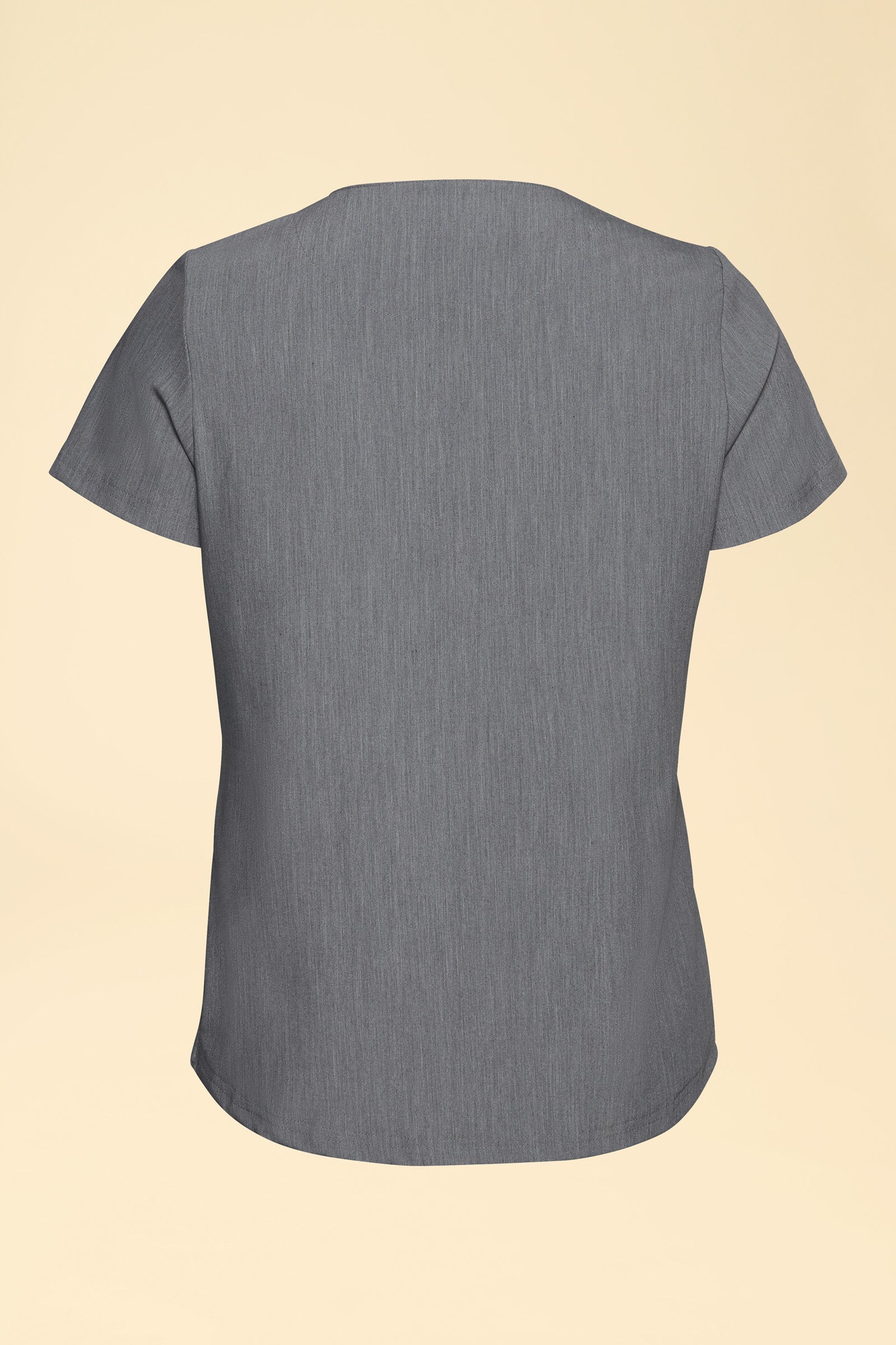 KAERE shirt dames - ronde hals grijs melange, Achterzijde view 