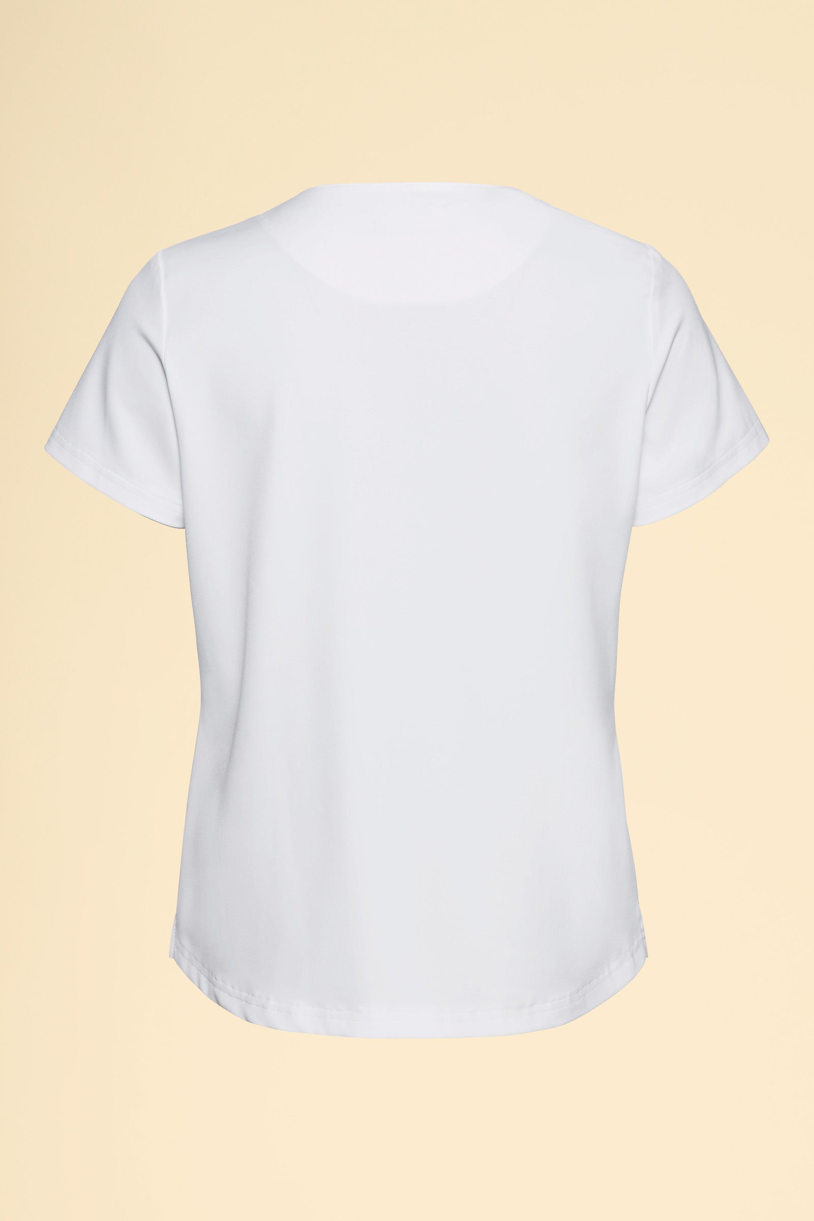 KAERE shirt dames - ronde hals wit, Achterzijde view 