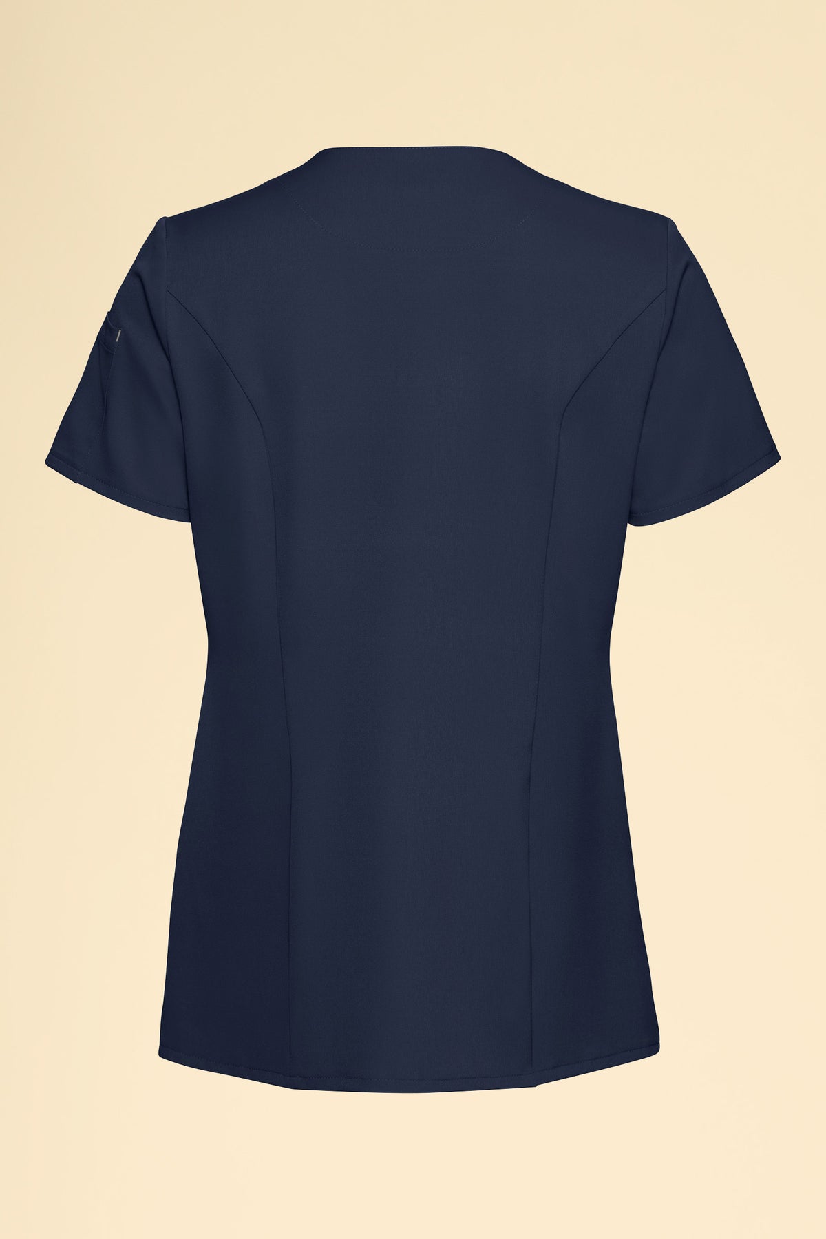KAERE tuniek dames - drukknoopsluiting navy, Achterzijde view 