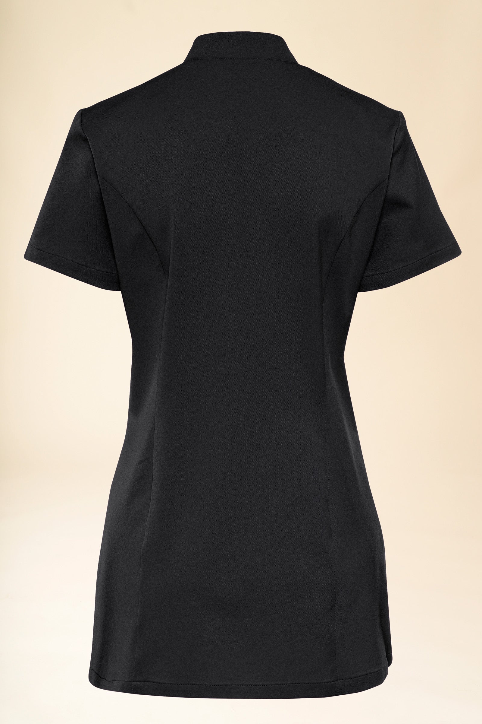 KAERE tuniek dames - asymetrische knoopsluiting zwart, Achterzijde view 