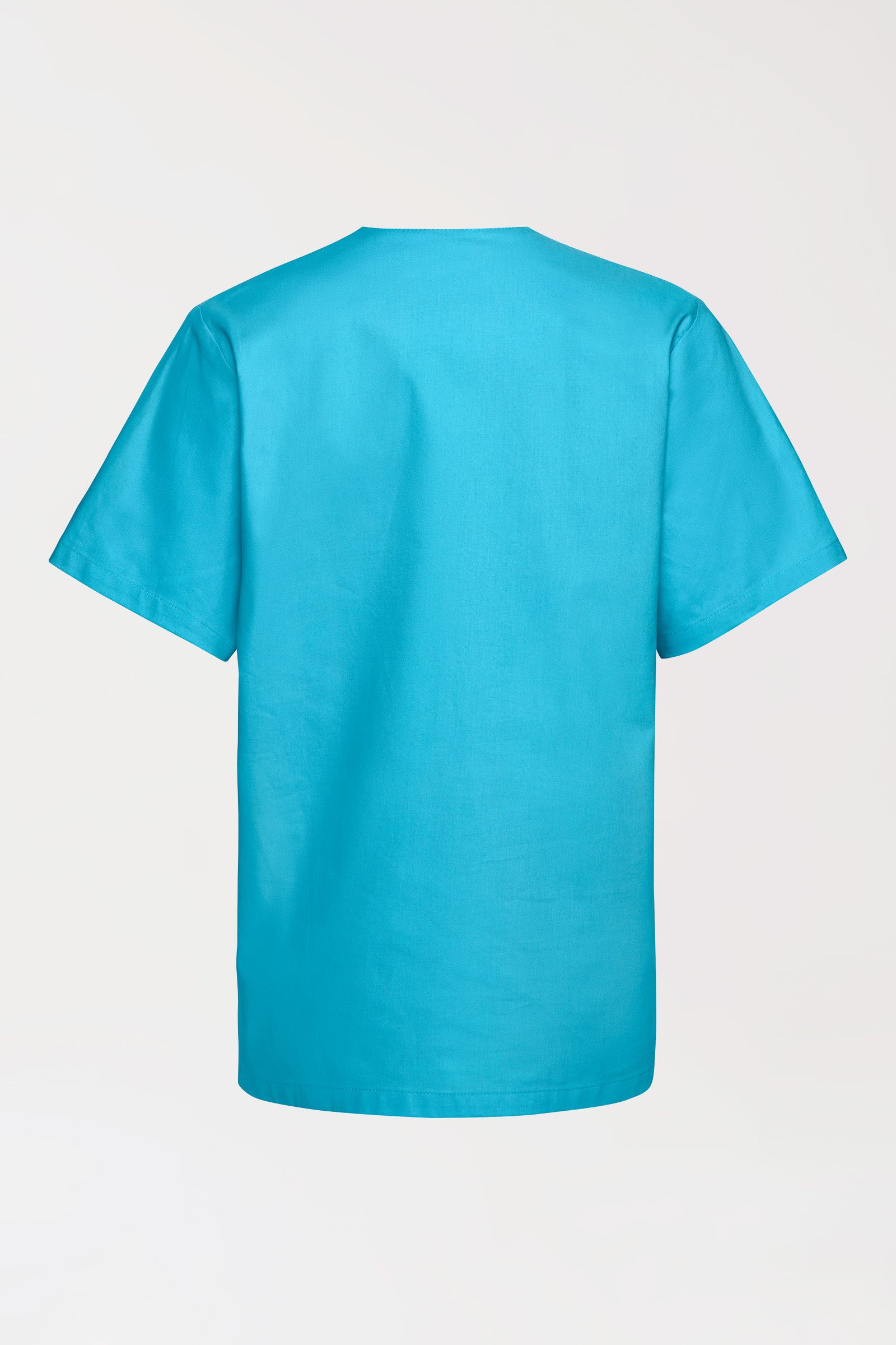Katoenen oversteektuniek unisex - 2-pack turquoise, Achterzijde view 