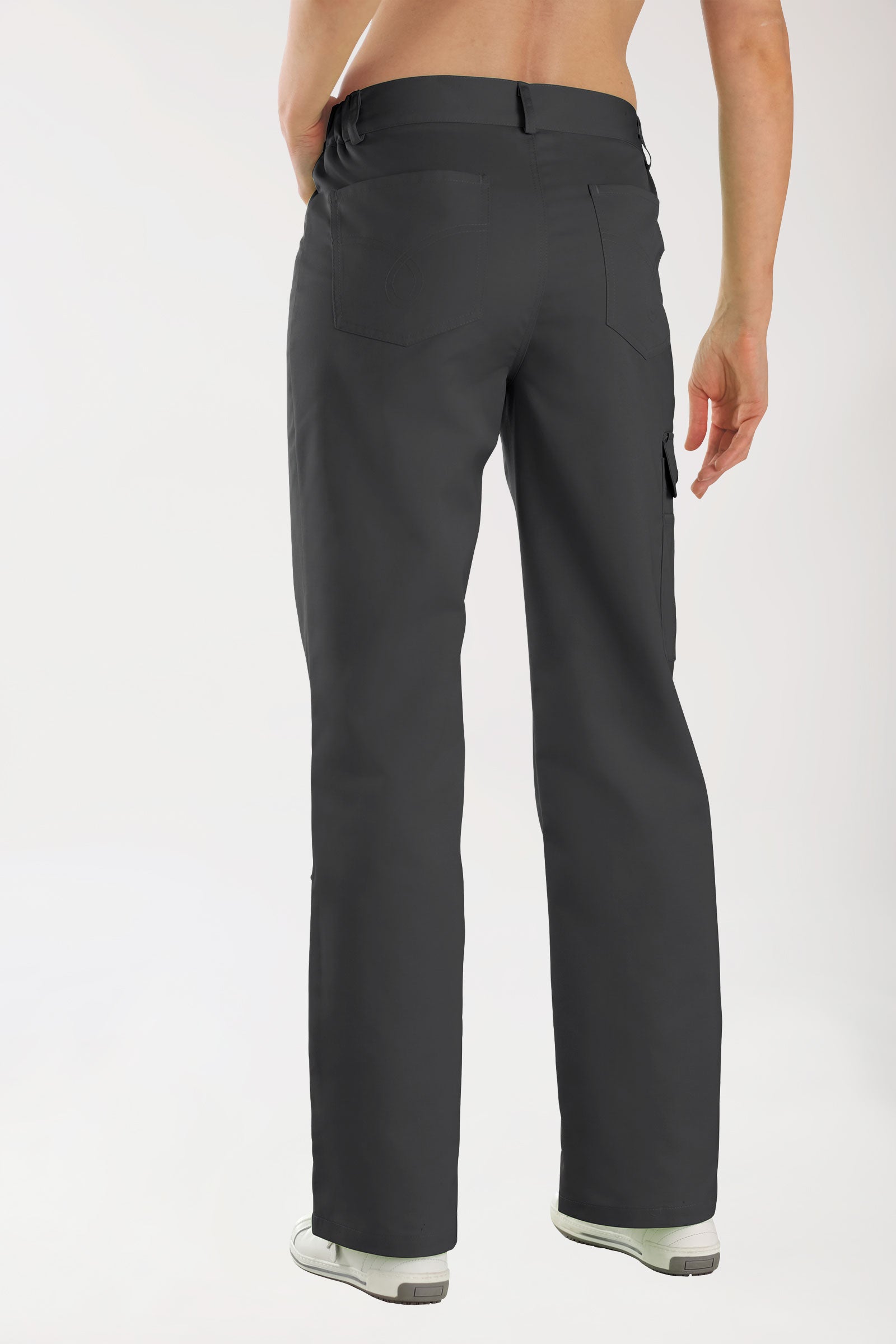 JUST STRONG broek unisex - deels elastische boord antraciet