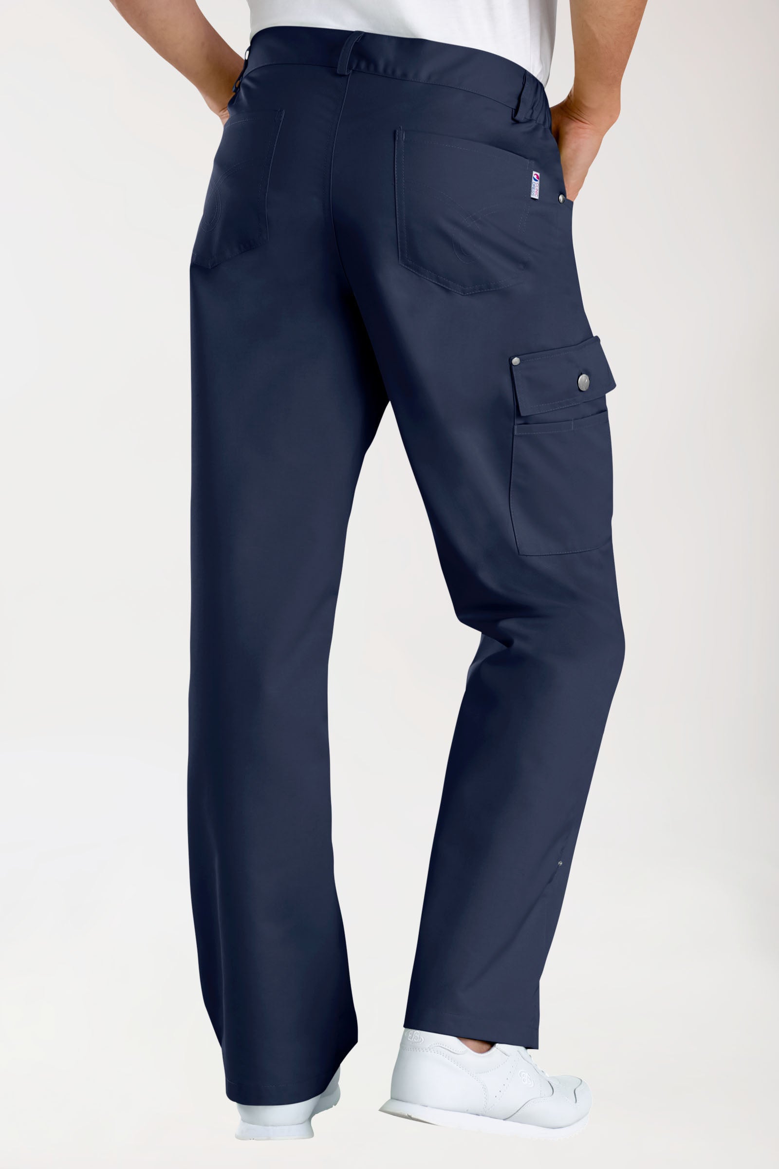 JUST STRONG broek unisex - deels elastische boord navy