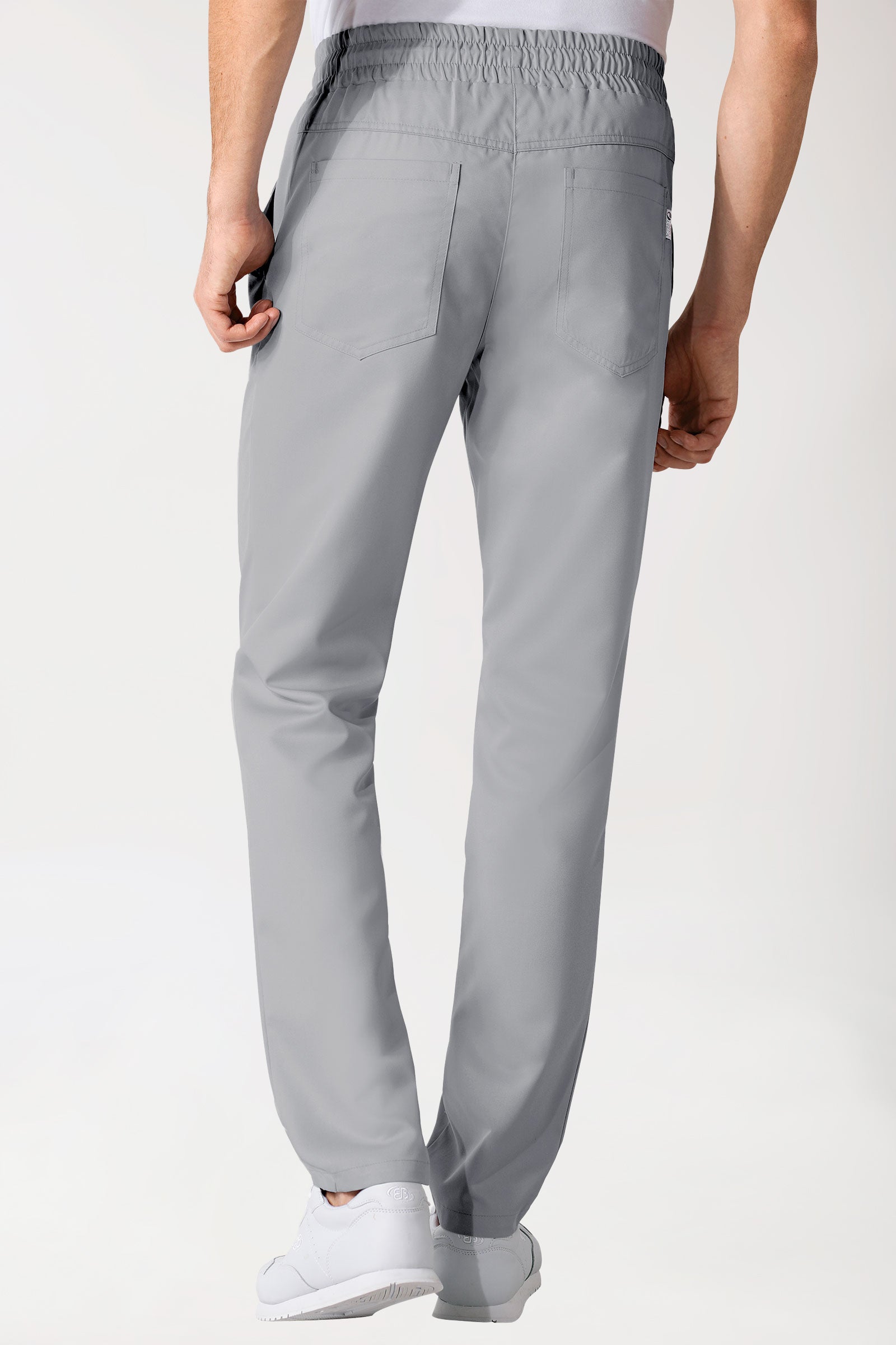 GREEN broek uniseks - elastische boord parelgrijs