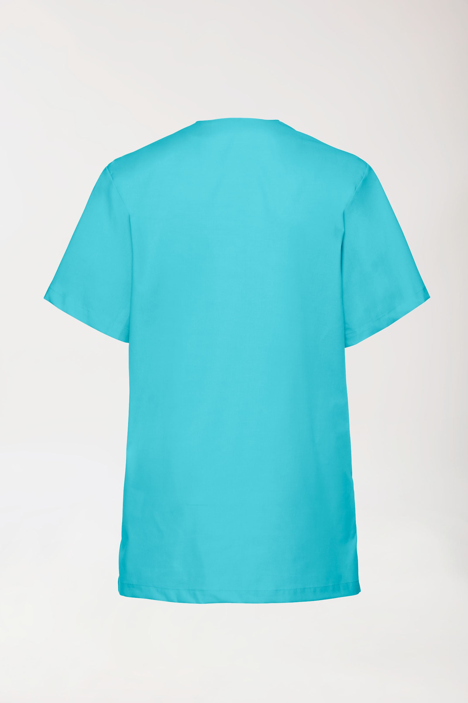 Stretch oversteektuniek unisex - V-hals blue curaçao
