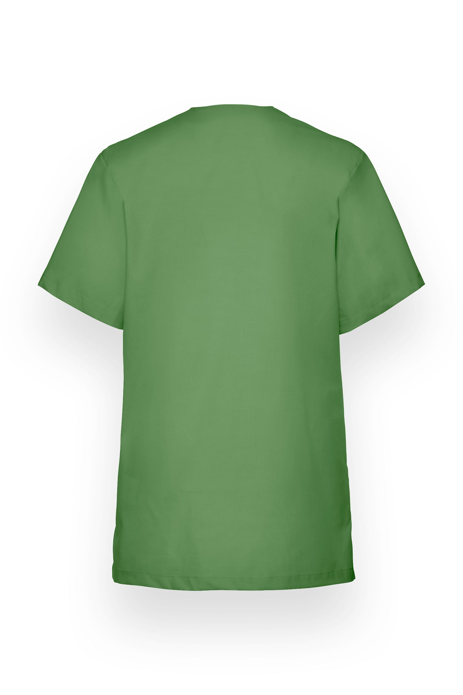 Stretch oversteektuniek unisex - V-hals grasgroen