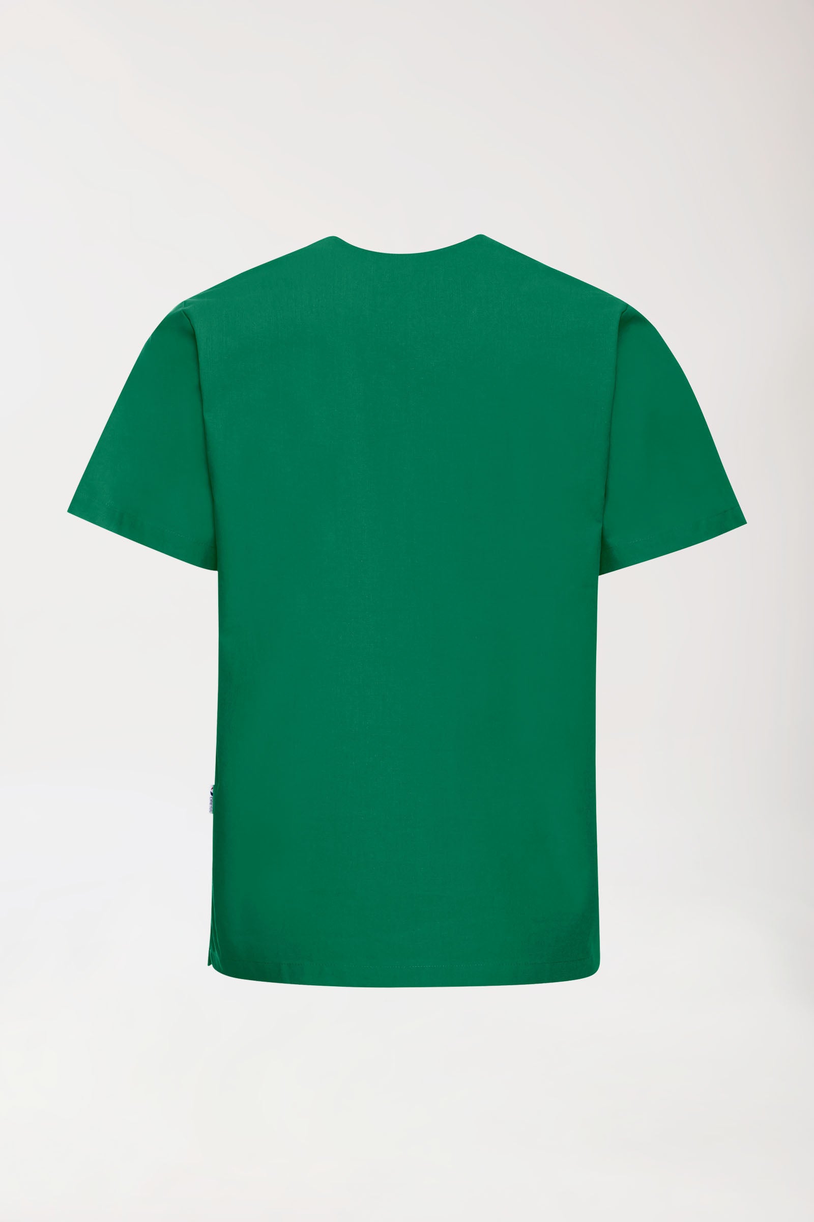 Katoenen oversteektuniek unisex - 2-pack groen, Achterzijde view 